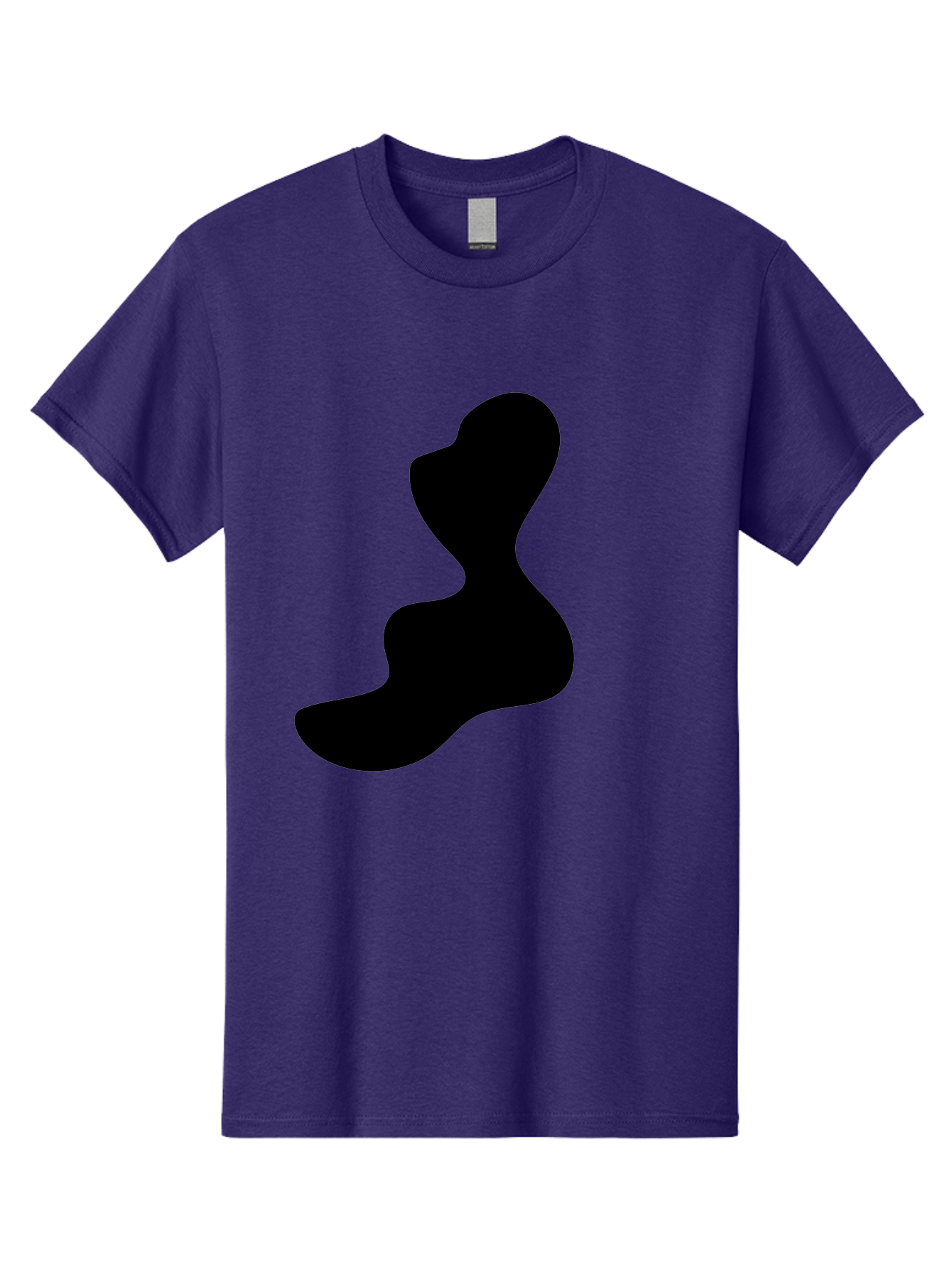 Abstract-Silhouette Men'S Graphic Tee, 100% Cotton, Comfortable Casual Summer Wear, Machine Washable, Abstract Shape, Black Silhouette, Modern Art, Minimalist Design, Fluid Form, Contemporary Graphics, Artistic Expression, Sleek Design, - Aaa358 29