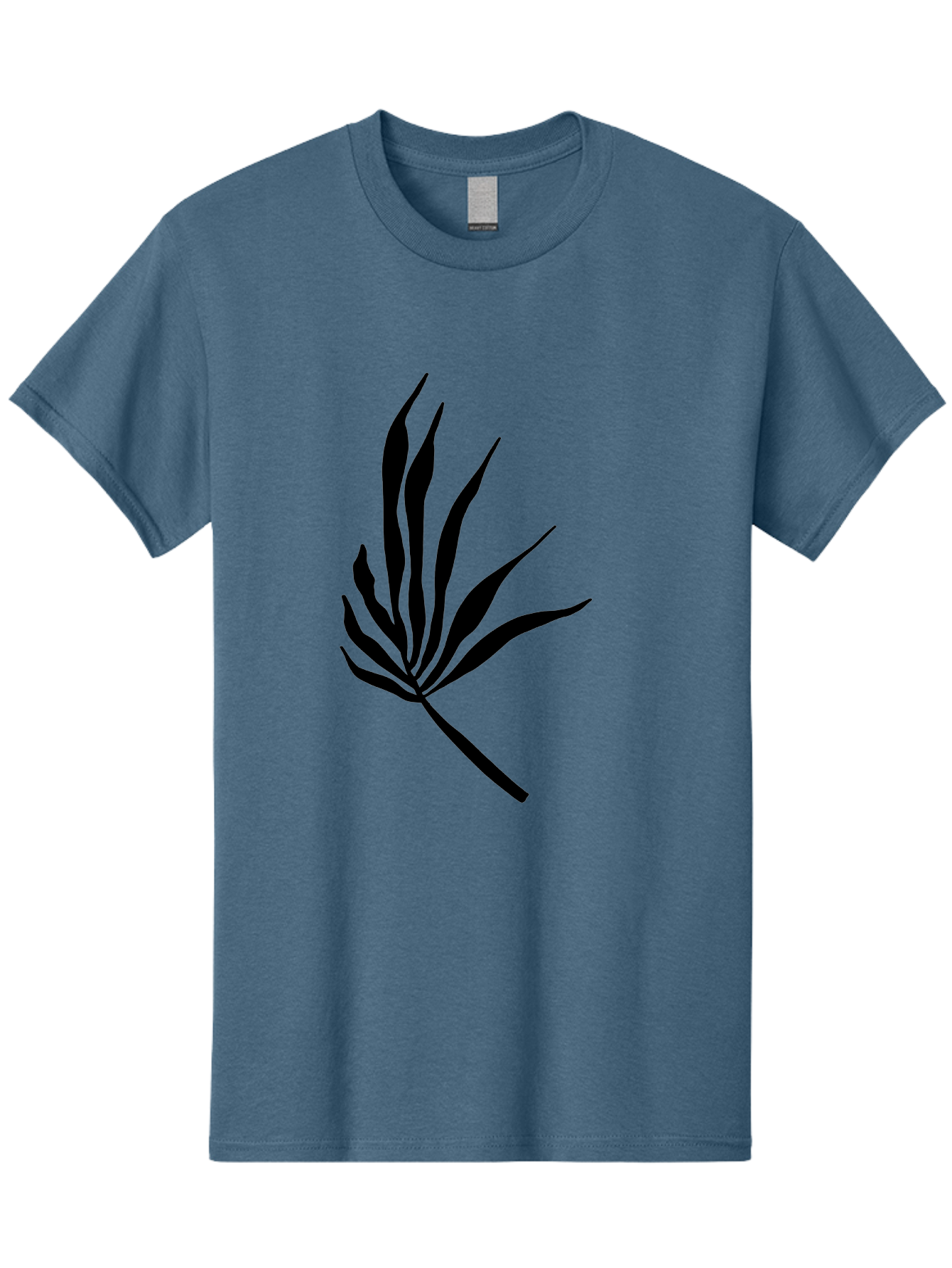 Bamboo Men'S Graphic Tee, 100% Cotton, Comfortable Casual Summer Wear, Machine Washable, Bamboo, Black Silhouette, Minimalist Design, Simple Shapes, Modern Art, Graphic Illustration, Leafy Stems, Contemporary Style, Abstract Form - Aaa360 11