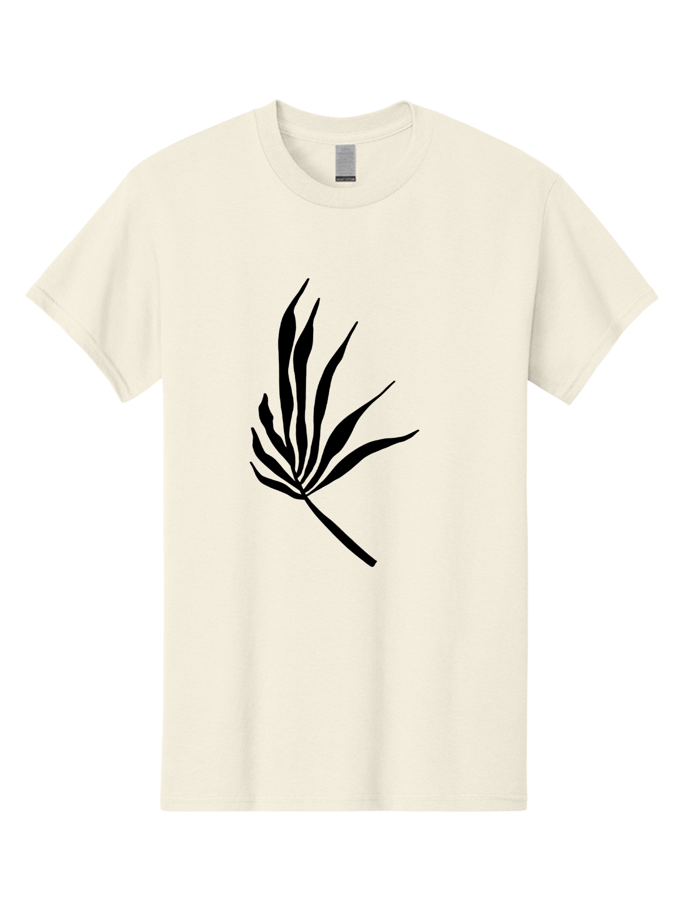 Bamboo Men'S Graphic Tee, 100% Cotton, Comfortable Casual Summer Wear, Machine Washable, Bamboo, Black Silhouette, Minimalist Design, Simple Shapes, Modern Art, Graphic Illustration, Leafy Stems, Contemporary Style, Abstract Form - Aaa360 29