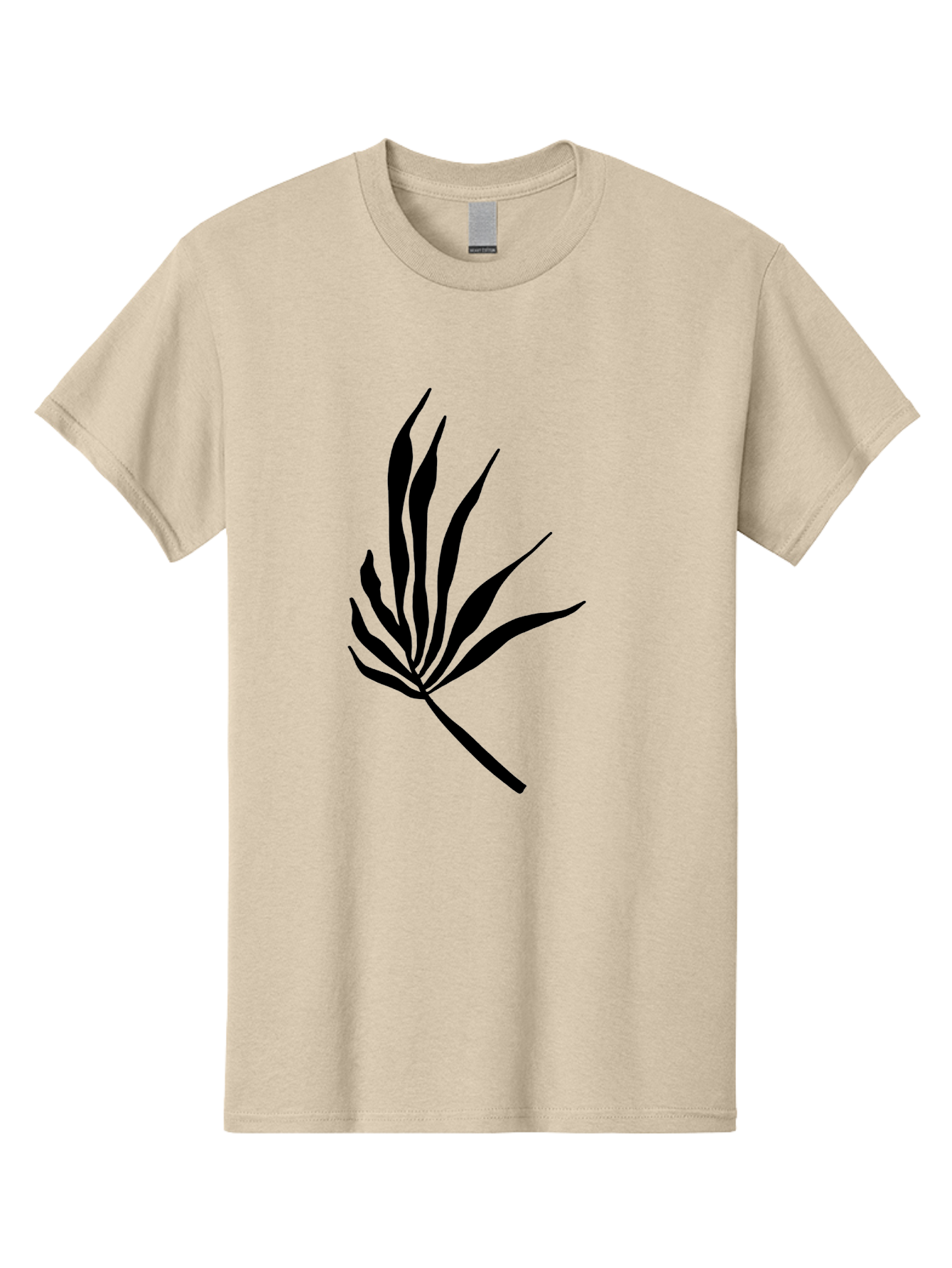 Bamboo Men'S Graphic Tee, 100% Cotton, Comfortable Casual Summer Wear, Machine Washable, Bamboo, Black Silhouette, Minimalist Design, Simple Shapes, Modern Art, Graphic Illustration, Leafy Stems, Contemporary Style, Abstract Form - Aaa360 5