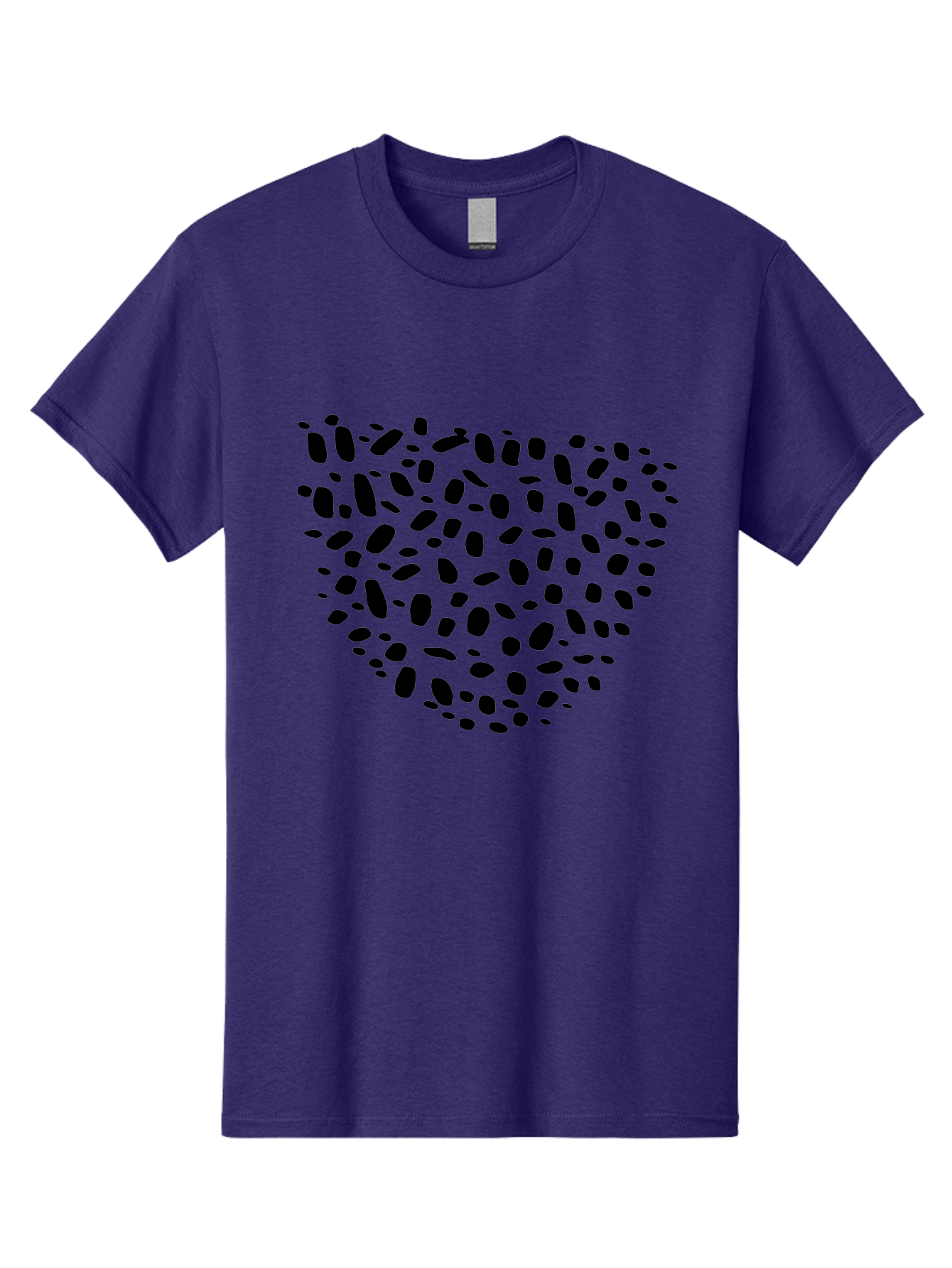 Black-Stones-Heart Men'S Graphic Tee, 100% Cotton, Comfortable Casual Summer Wear, Machine Washable, Black Stones, Heart Shape, Scattered Stones, Modern Design, Abstract Art, Symbolic Heart, Minimalist Style - Aaa396 7