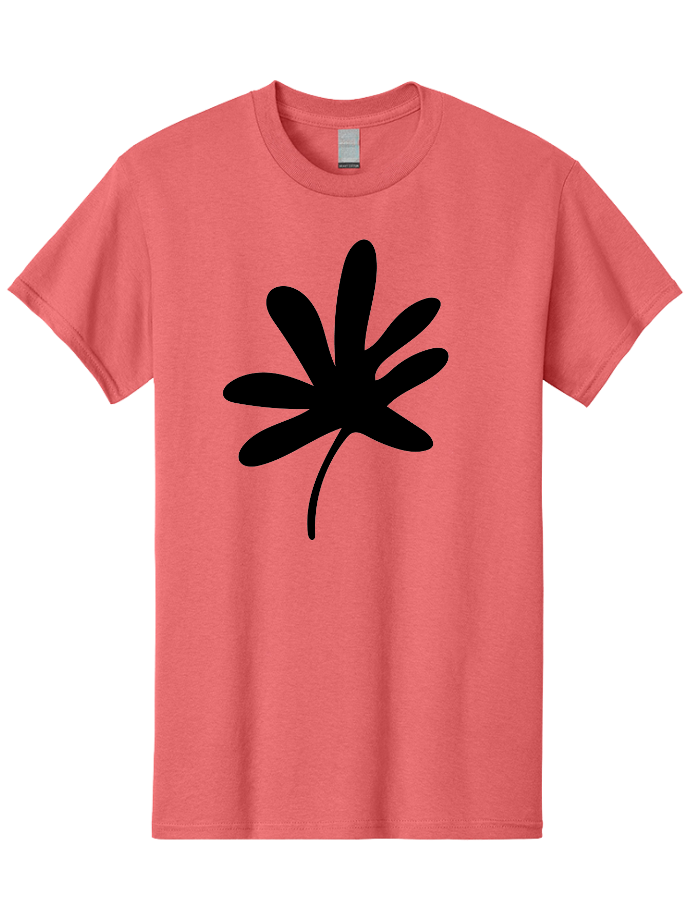 Cannabis-Leaf-2 Men'S Graphic Tee, 100% Cotton, Comfortable Casual Summer Wear, Machine Washable, Cannabis Leaf, Marijuana Symbol, Seven Pointed Leaf, Black Silhouette, Simple Design, Graphic Icon, Cannabis Culture, Weed Leaf - Aaa407 5