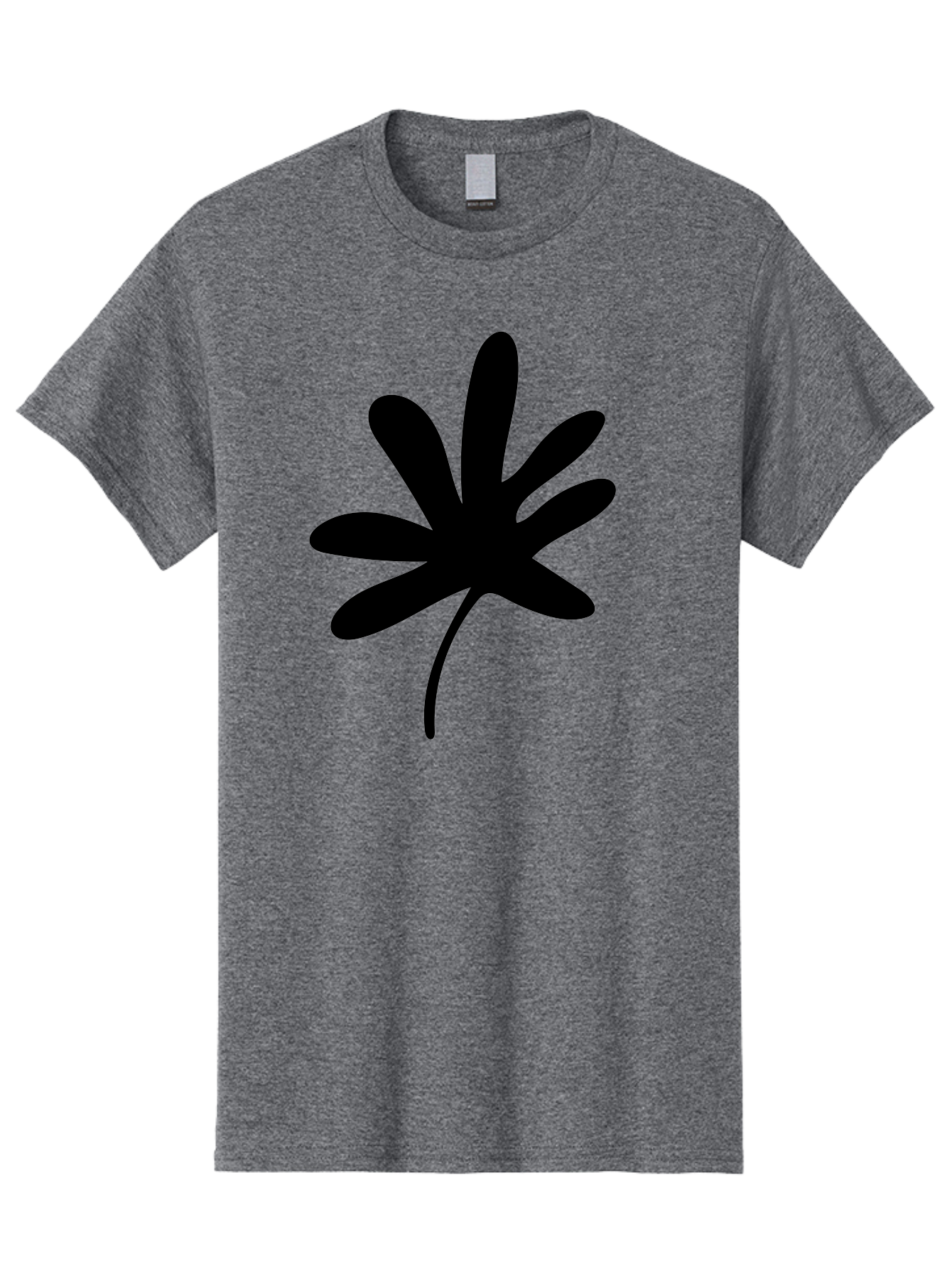 Cannabis-Leaf-2 Men'S Graphic Tee, 100% Cotton, Comfortable Casual Summer Wear, Machine Washable, Cannabis Leaf, Marijuana Symbol, Seven Pointed Leaf, Black Silhouette, Simple Design, Graphic Icon, Cannabis Culture, Weed Leaf - Aaa407 9