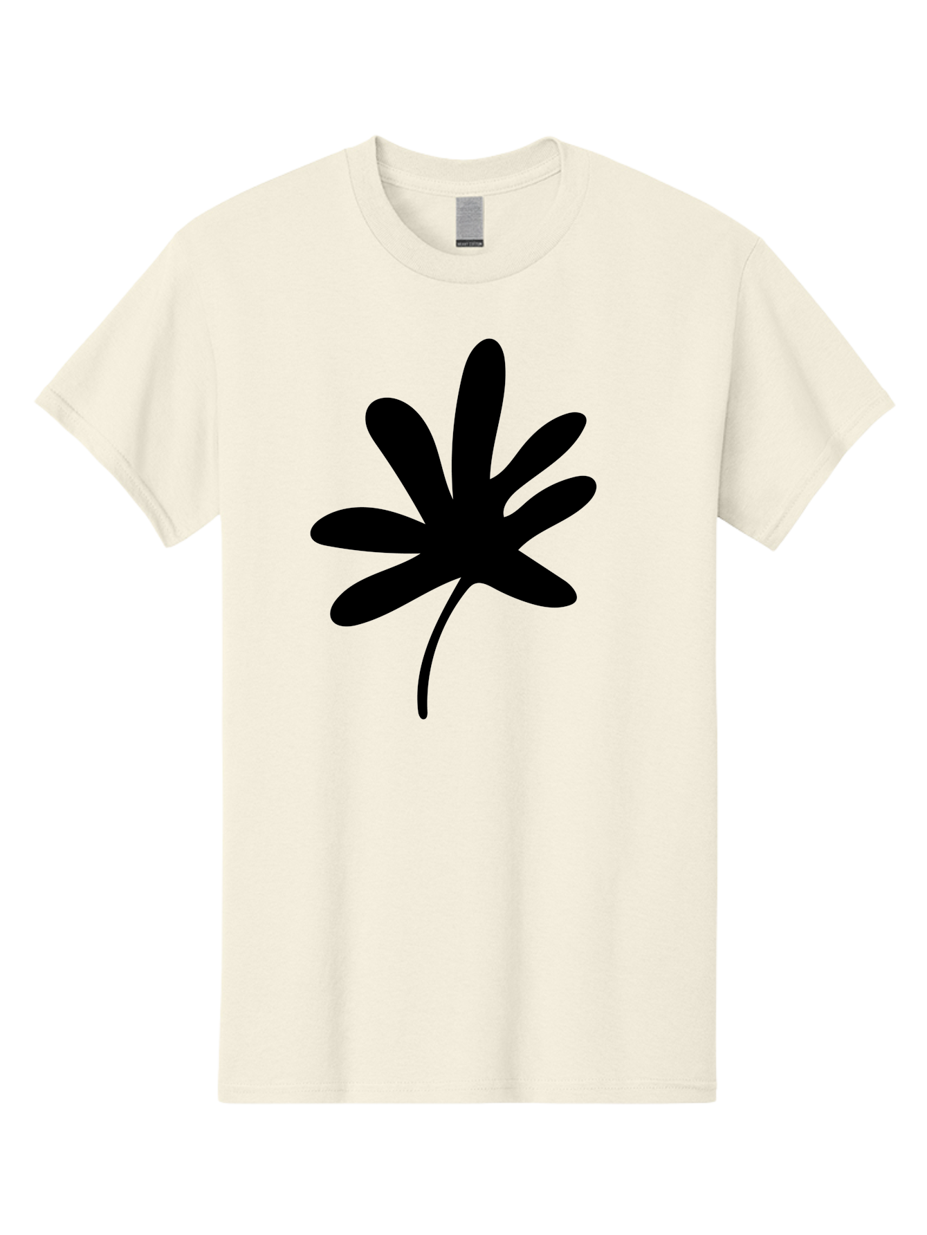 Cannabis-Leaf-2 Men'S Graphic Tee, 100% Cotton, Comfortable Casual Summer Wear, Machine Washable, Cannabis Leaf, Marijuana Symbol, Seven Pointed Leaf, Black Silhouette, Simple Design, Graphic Icon, Cannabis Culture, Weed Leaf - Aaa407 17