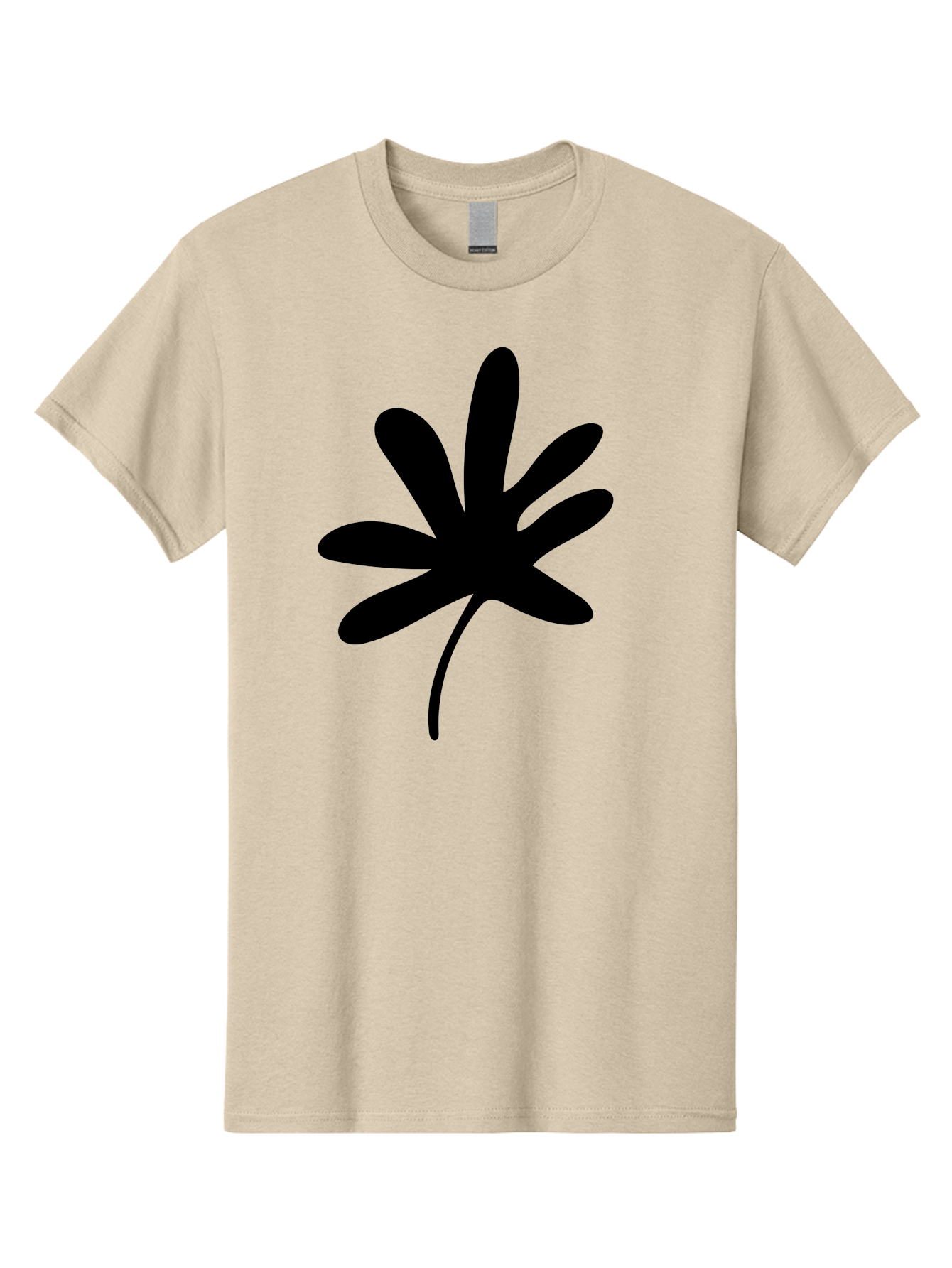 Cannabis-Leaf-2 Men'S Graphic Tee, 100% Cotton, Comfortable Casual Summer Wear, Machine Washable, Cannabis Leaf, Marijuana Symbol, Seven Pointed Leaf, Black Silhouette, Simple Design, Graphic Icon, Cannabis Culture, Weed Leaf - Aaa407 27