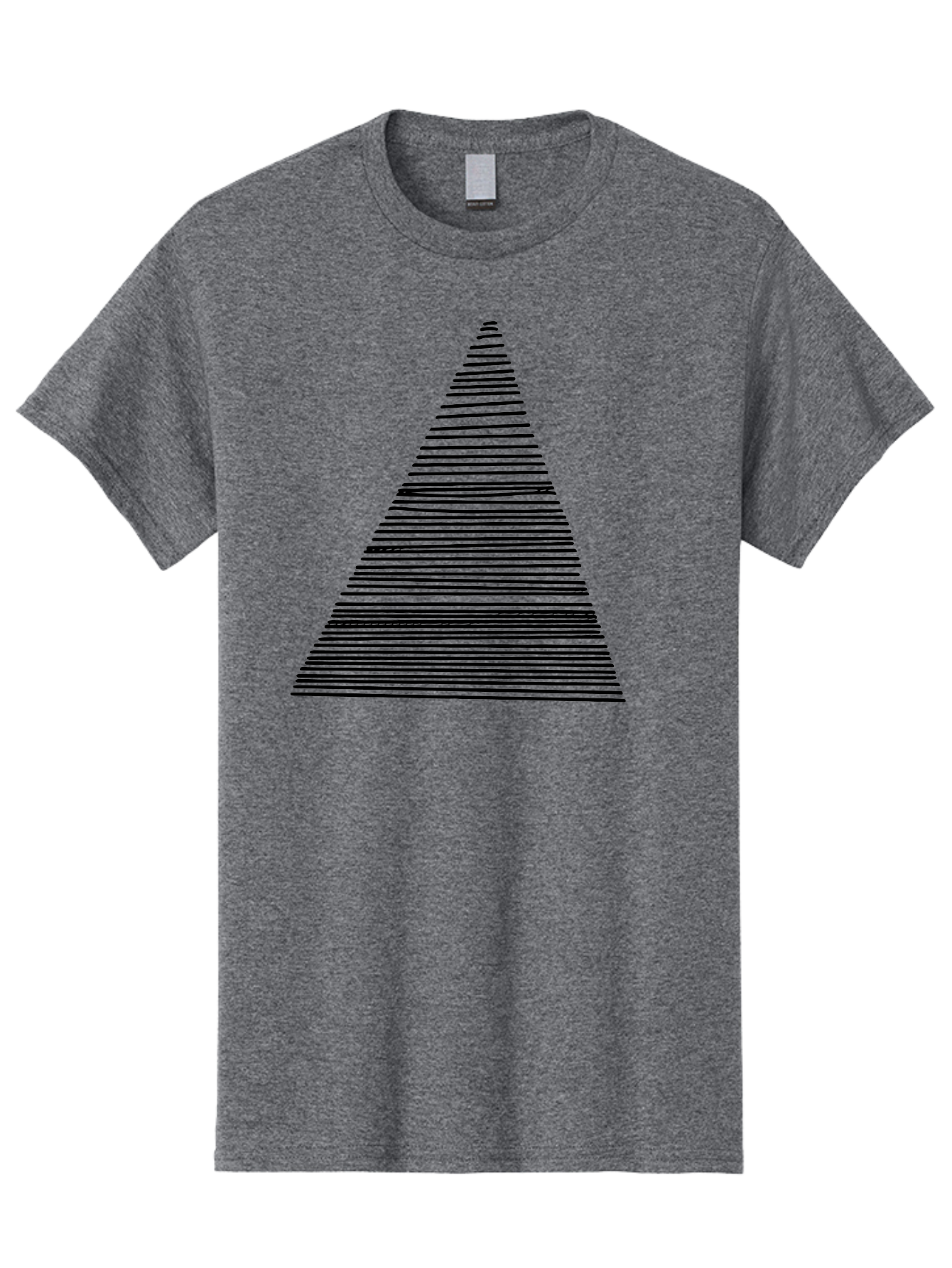Christmas-Tree-1 Men'S Graphic Tee, 100% Cotton, Comfortable Casual Summer Wear, Machine Washable, Christmas Tree Illustration, Black Lines, Geometric Shape, Festive Design, Minimalist Art, Holiday Decoration, Simple Graphics - Aaa412 9