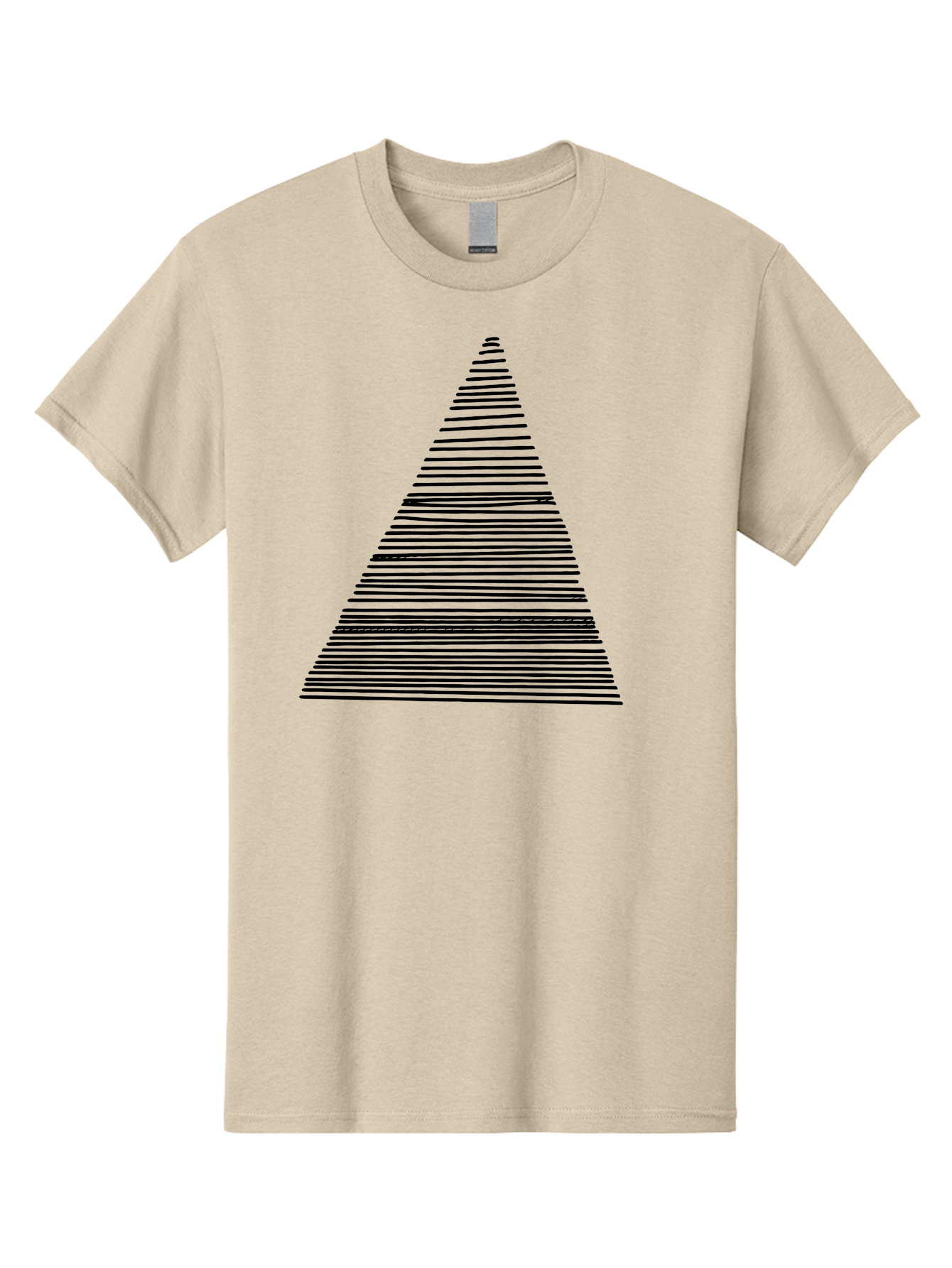 Christmas-Tree-1 Men'S Graphic Tee, 100% Cotton, Comfortable Casual Summer Wear, Machine Washable, Christmas Tree Illustration, Black Lines, Geometric Shape, Festive Design, Minimalist Art, Holiday Decoration, Simple Graphics - Aaa412 27