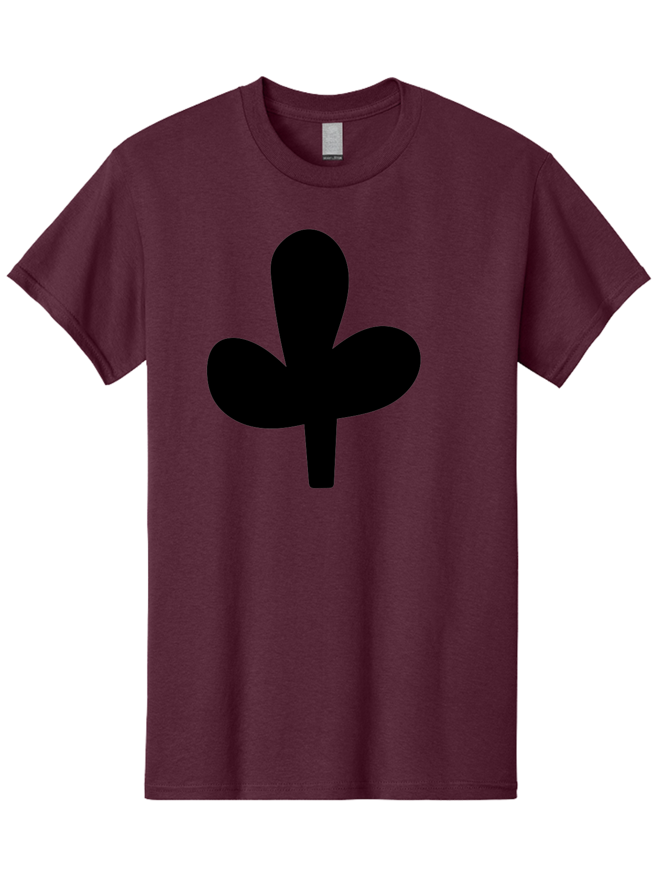 Clover Men'S Graphic Tee, 100% Cotton, Comfortable Casual Summer Wear, Machine Washable, Clover Symbol, Shamrock Icon, Three-Leafed Plant, Minimalist Design, Simple Shape, Bold Silhouette - Aaa415 11