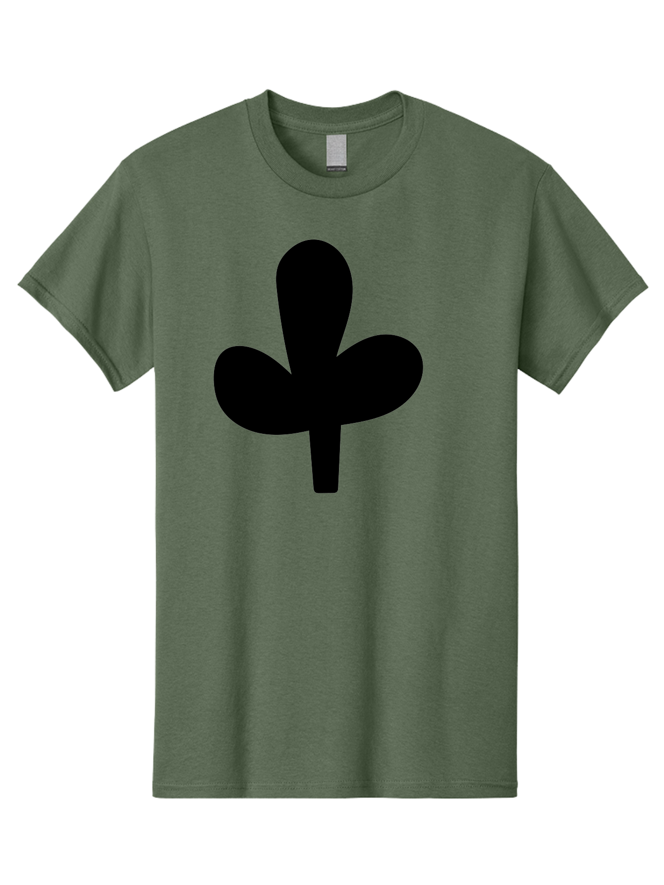 Clover Men'S Graphic Tee, 100% Cotton, Comfortable Casual Summer Wear, Machine Washable, Clover Symbol, Shamrock Icon, Three-Leafed Plant, Minimalist Design, Simple Shape, Bold Silhouette - Aaa415 29