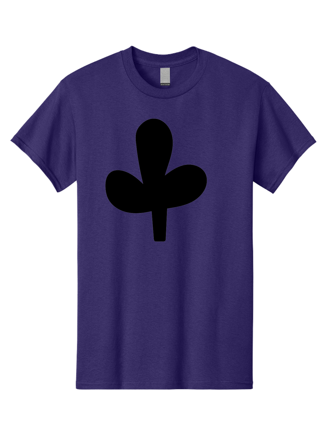 Clover Men'S Graphic Tee, 100% Cotton, Comfortable Casual Summer Wear, Machine Washable, Clover Symbol, Shamrock Icon, Three-Leafed Plant, Minimalist Design, Simple Shape, Bold Silhouette - Aaa415 17