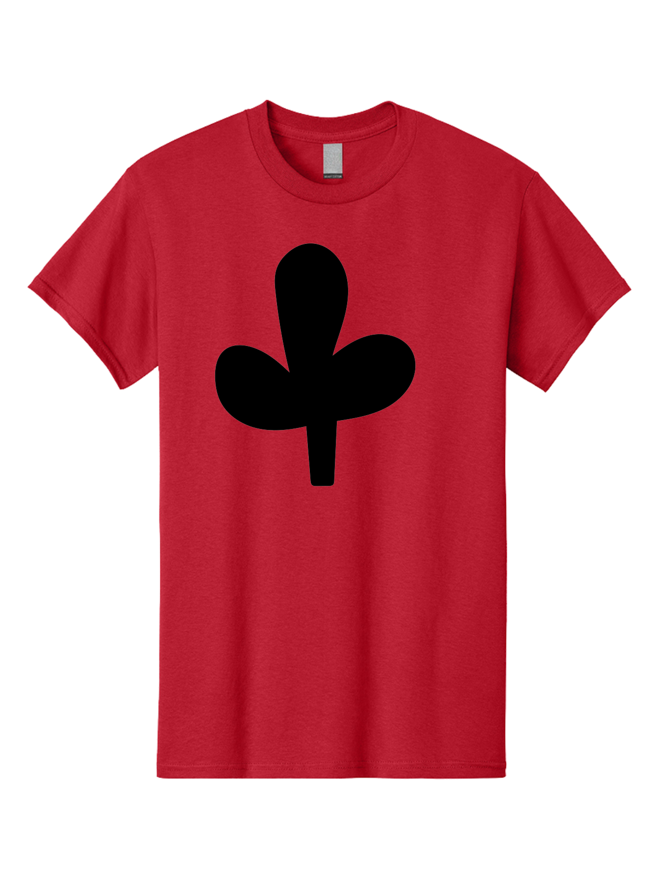 Clover Men'S Graphic Tee, 100% Cotton, Comfortable Casual Summer Wear, Machine Washable, Clover Symbol, Shamrock Icon, Three-Leafed Plant, Minimalist Design, Simple Shape, Bold Silhouette - Aaa415 13