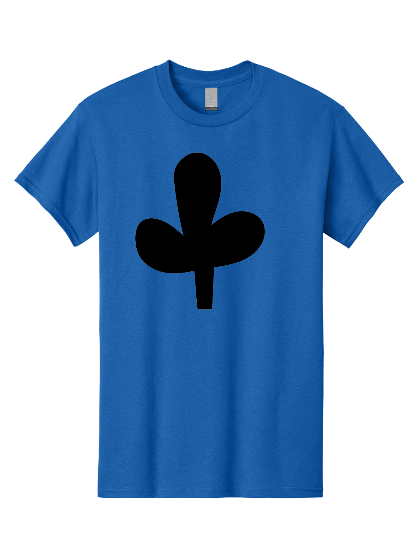 Clover Men'S Graphic Tee, 100% Cotton, Comfortable Casual Summer Wear, Machine Washable, Clover Symbol, Shamrock Icon, Three-Leafed Plant, Minimalist Design, Simple Shape, Bold Silhouette - Aaa415 15