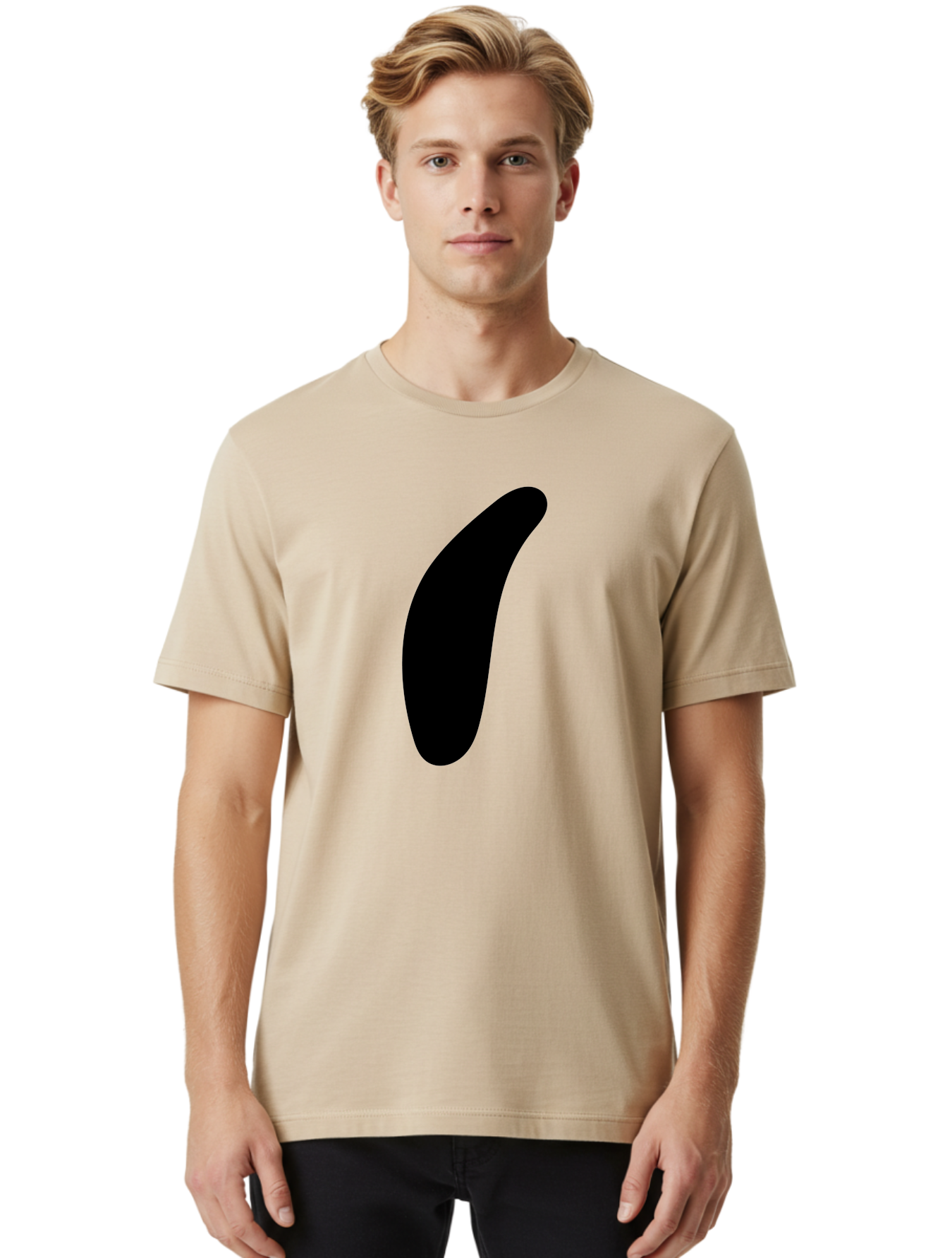 Comma Men'S Graphic Tee, 100% Cotton, Comfortable Casual Summer Wear, Machine Washable, Black Comma, Punctuation Mark, Minimalist Design, Simple Shape, Bold Typography, Modern Graphic - Aaa416 28
