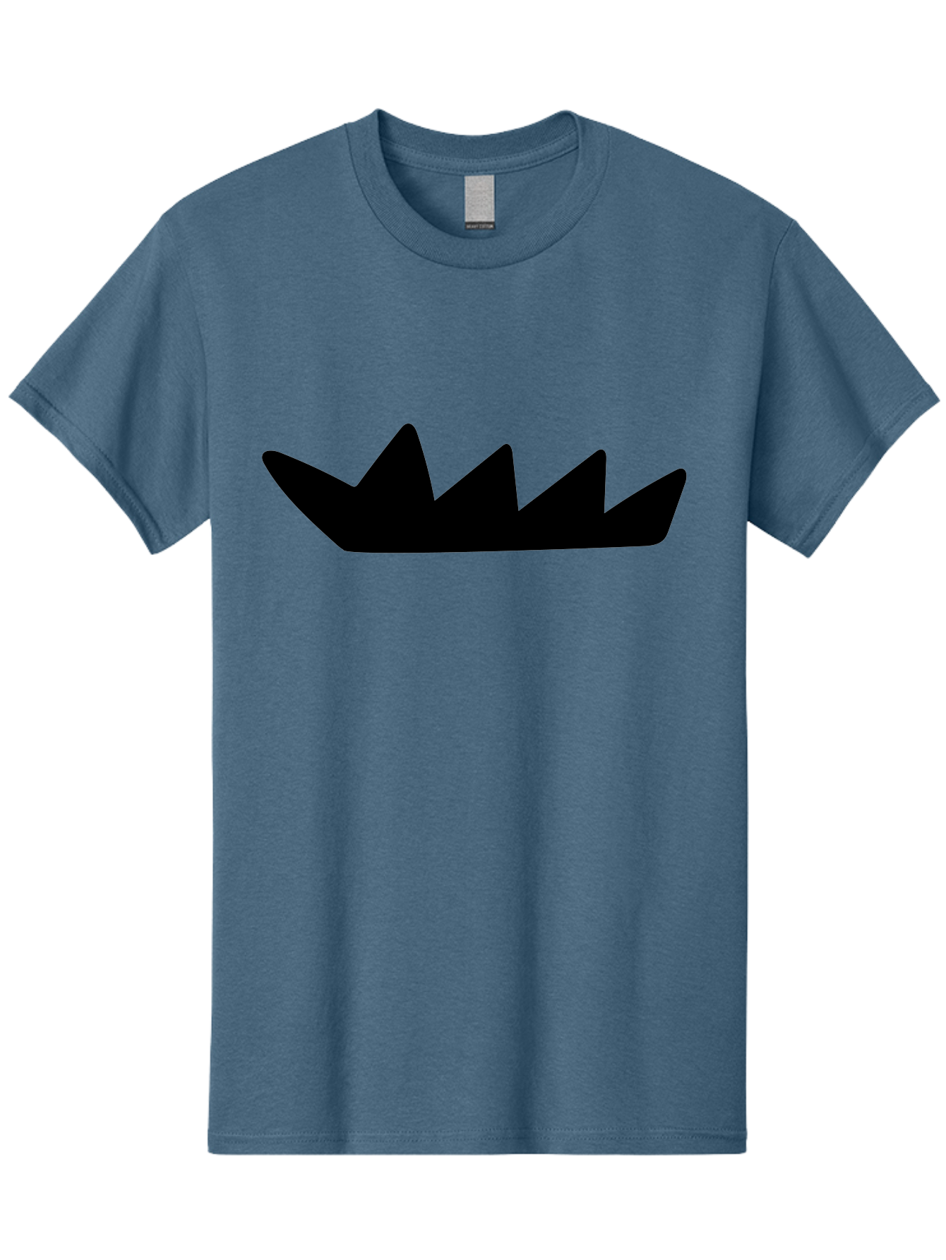 Crown-Icon Men'S Graphic Tee, 100% Cotton, Comfortable Casual Summer Wear, Machine Washable, Black Crown Silhouette, Royal Symbol, Monarch Emblem, Regal Crest, King'S Crown, Royal Icon, Minimalist Design, Vector Graphics - Aaa419 11