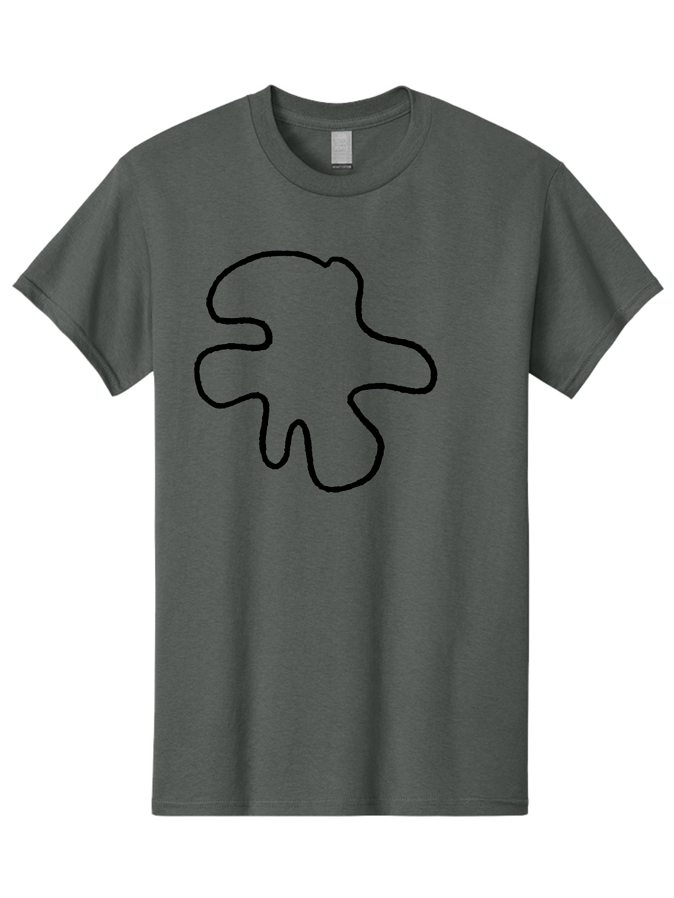 Four-Leaf-Clover Men'S Graphic Tee, 100% Cotton, Comfortable Casual Summer Wear, Machine Washable, Four Leaf Clover, Black Outline, Simple Graphics, Minimalist Design, Symbolic Charm, Good Luck Symbol, Abstract Shapes, Simple Illustration - Aaa435 5