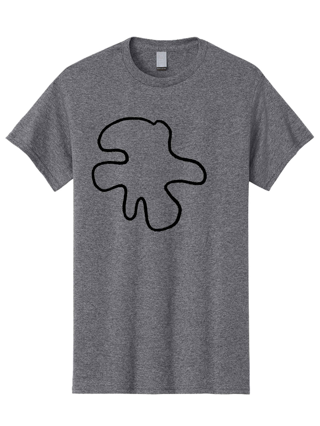 Four-Leaf-Clover Men'S Graphic Tee, 100% Cotton, Comfortable Casual Summer Wear, Machine Washable, Four Leaf Clover, Black Outline, Simple Graphics, Minimalist Design, Symbolic Charm, Good Luck Symbol, Abstract Shapes, Simple Illustration - Aaa435 11