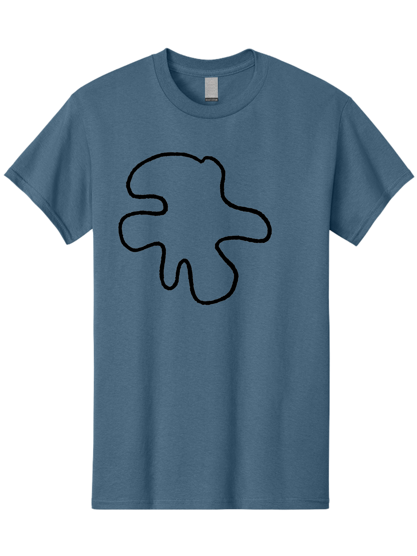 Four-Leaf-Clover Men'S Graphic Tee, 100% Cotton, Comfortable Casual Summer Wear, Machine Washable, Four Leaf Clover, Black Outline, Simple Graphics, Minimalist Design, Symbolic Charm, Good Luck Symbol, Abstract Shapes, Simple Illustration - Aaa435 9