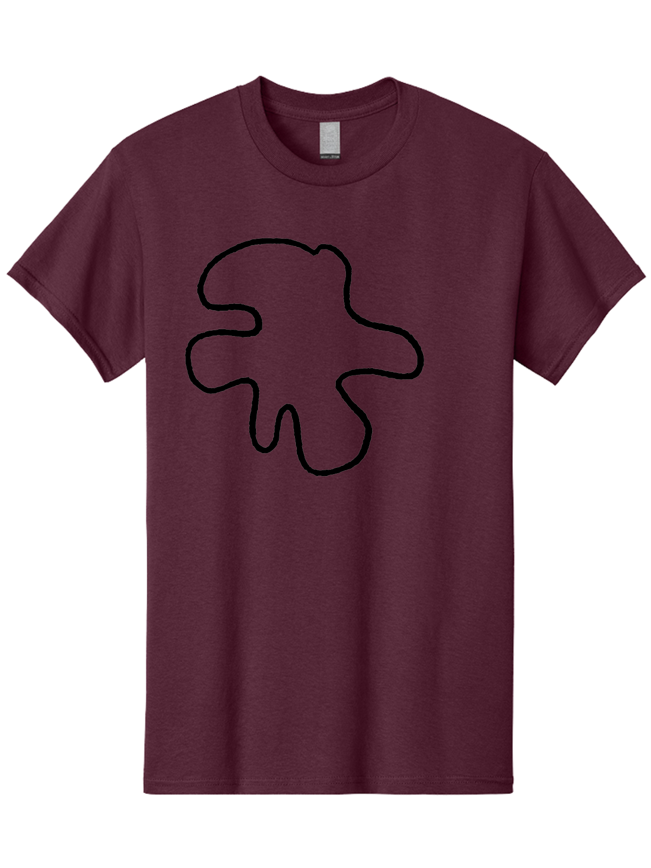 Four-Leaf-Clover Men'S Graphic Tee, 100% Cotton, Comfortable Casual Summer Wear, Machine Washable, Four Leaf Clover, Black Outline, Simple Graphics, Minimalist Design, Symbolic Charm, Good Luck Symbol, Abstract Shapes, Simple Illustration - Aaa435 17