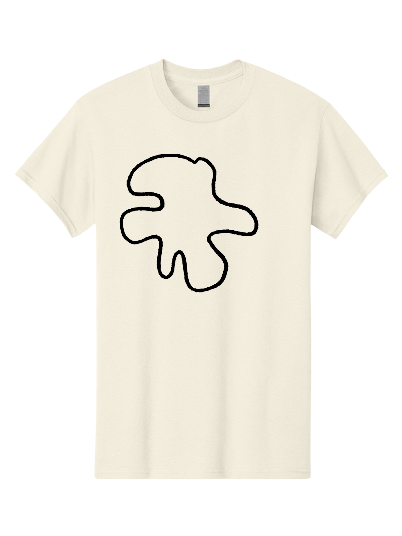 Four-Leaf-Clover Men'S Graphic Tee, 100% Cotton, Comfortable Casual Summer Wear, Machine Washable, Four Leaf Clover, Black Outline, Simple Graphics, Minimalist Design, Symbolic Charm, Good Luck Symbol, Abstract Shapes, Simple Illustration - Aaa435 23