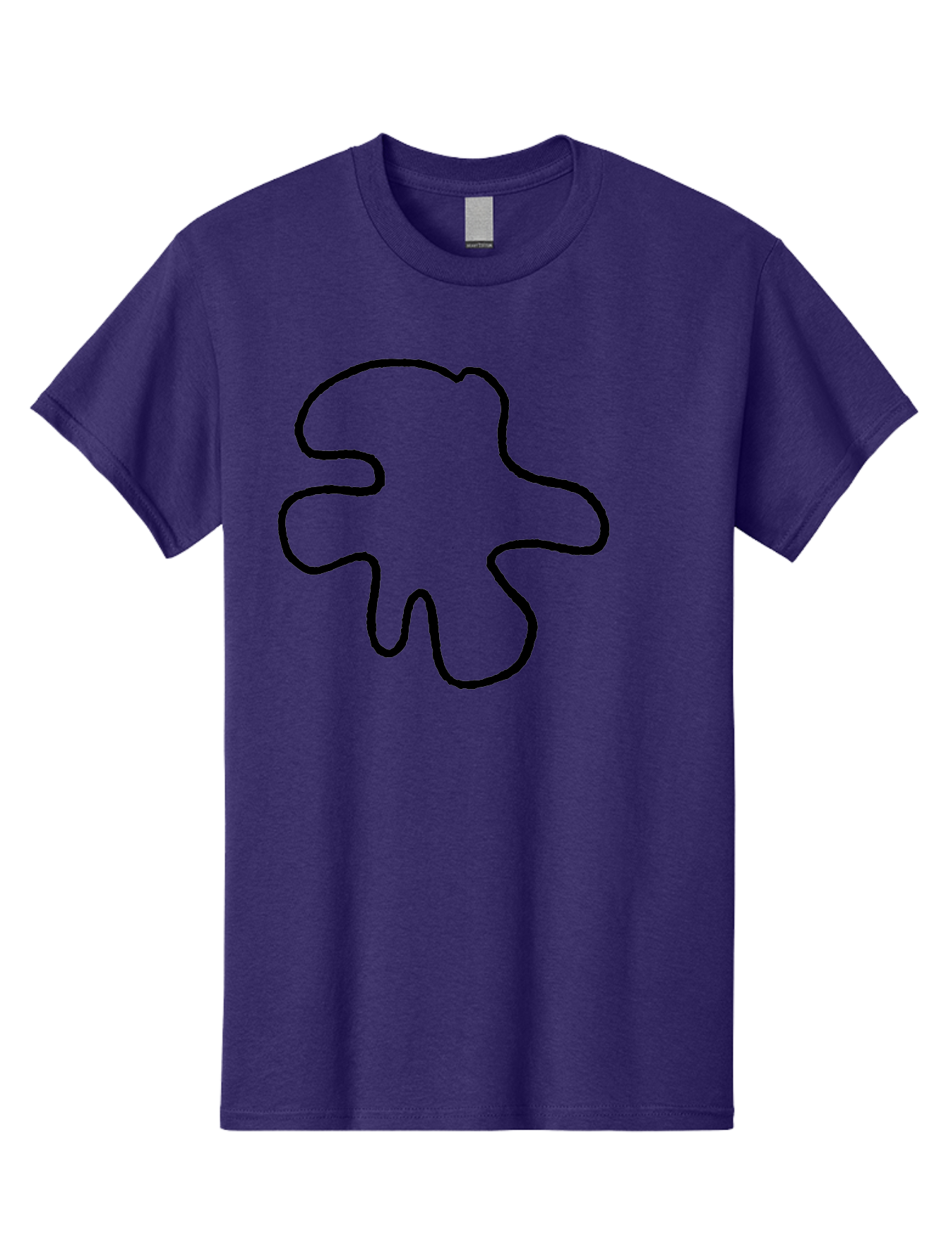 Four-Leaf-Clover Men'S Graphic Tee, 100% Cotton, Comfortable Casual Summer Wear, Machine Washable, Four Leaf Clover, Black Outline, Simple Graphics, Minimalist Design, Symbolic Charm, Good Luck Symbol, Abstract Shapes, Simple Illustration - Aaa435 21