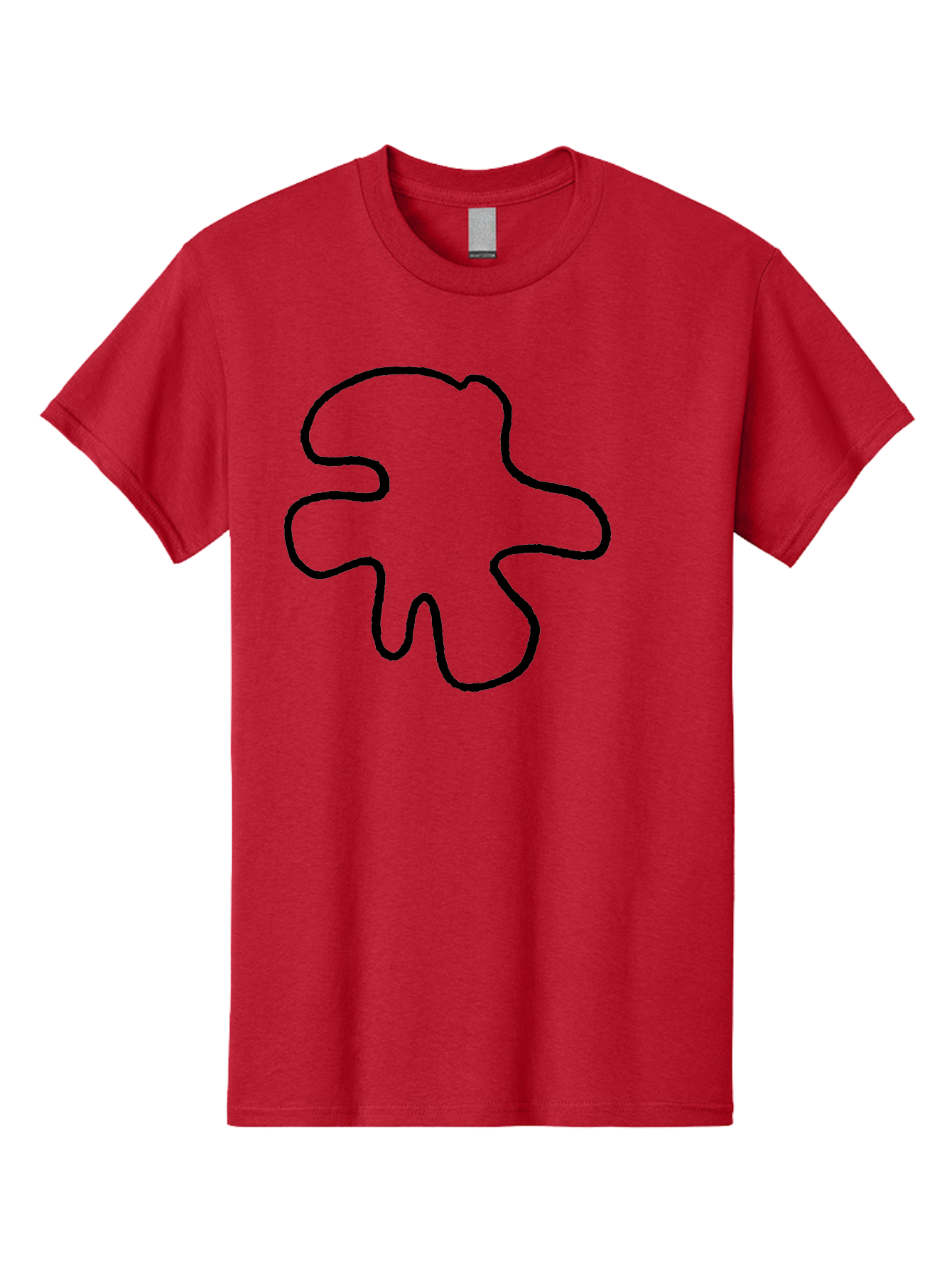 Four-Leaf-Clover Men'S Graphic Tee, 100% Cotton, Comfortable Casual Summer Wear, Machine Washable, Four Leaf Clover, Black Outline, Simple Graphics, Minimalist Design, Symbolic Charm, Good Luck Symbol, Abstract Shapes, Simple Illustration - Aaa435 15