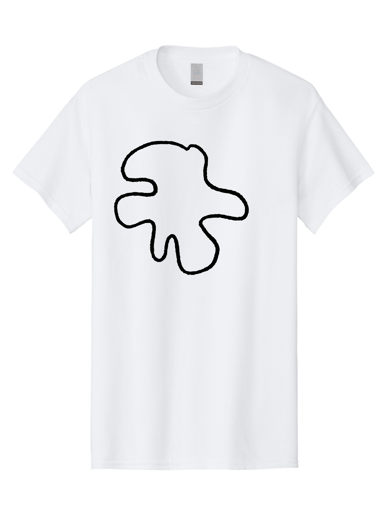 Four-Leaf-Clover Men'S Graphic Tee, 100% Cotton, Comfortable Casual Summer Wear, Machine Washable, Four Leaf Clover, Black Outline, Simple Graphics, Minimalist Design, Symbolic Charm, Good Luck Symbol, Abstract Shapes, Simple Illustration - Aaa435 29