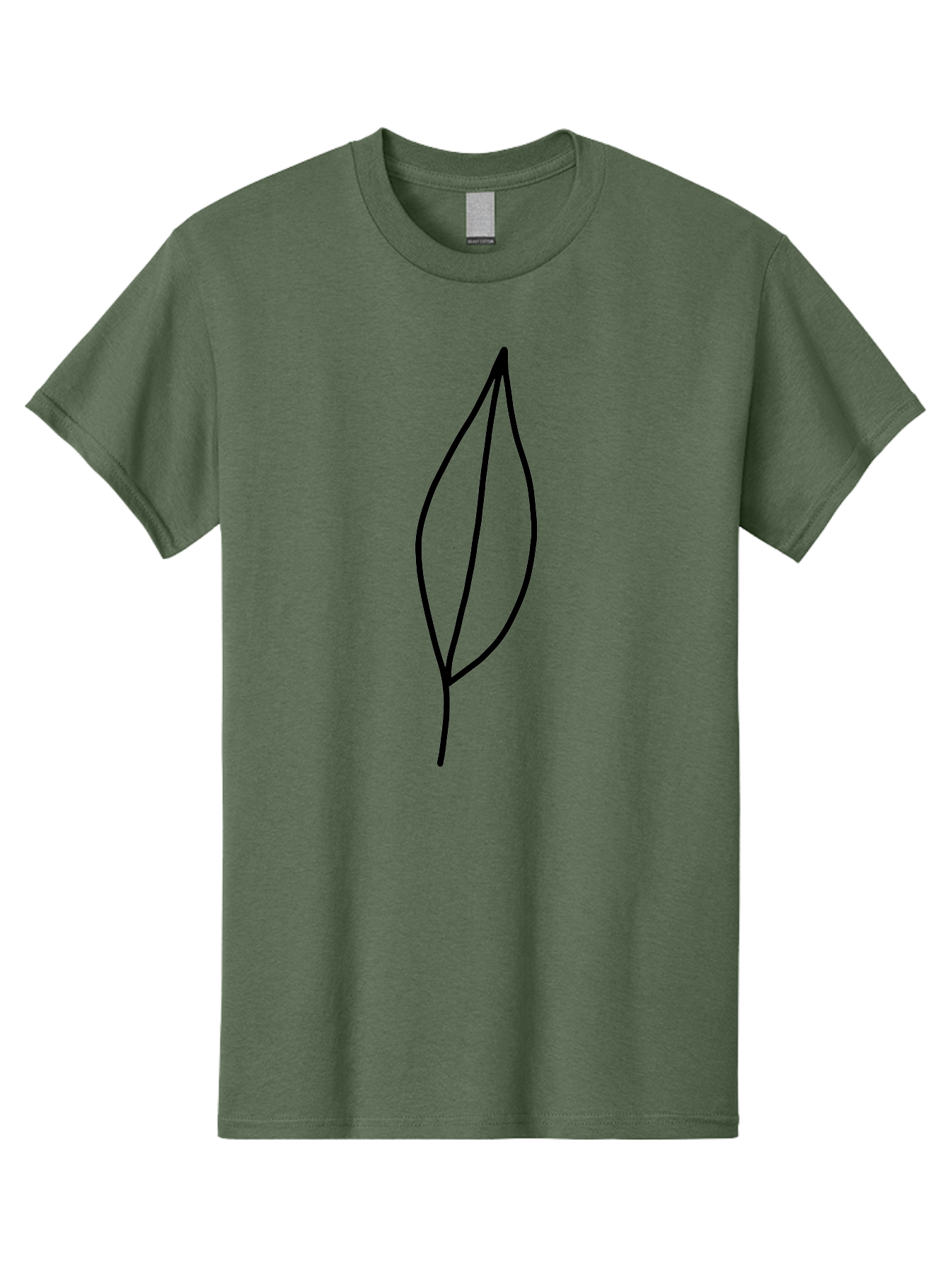 Leaf-2 Men'S Graphic Tee, 100% Cotton, Comfortable Casual Summer Wear, Machine Washable, Simple Leaf Outline, Minimalist Design, Black Line Art, Eco-Friendly Symbol, Nature-Inspired Graphics, Single Leaf Icon, Botanical Illustration, - Aaa443 15