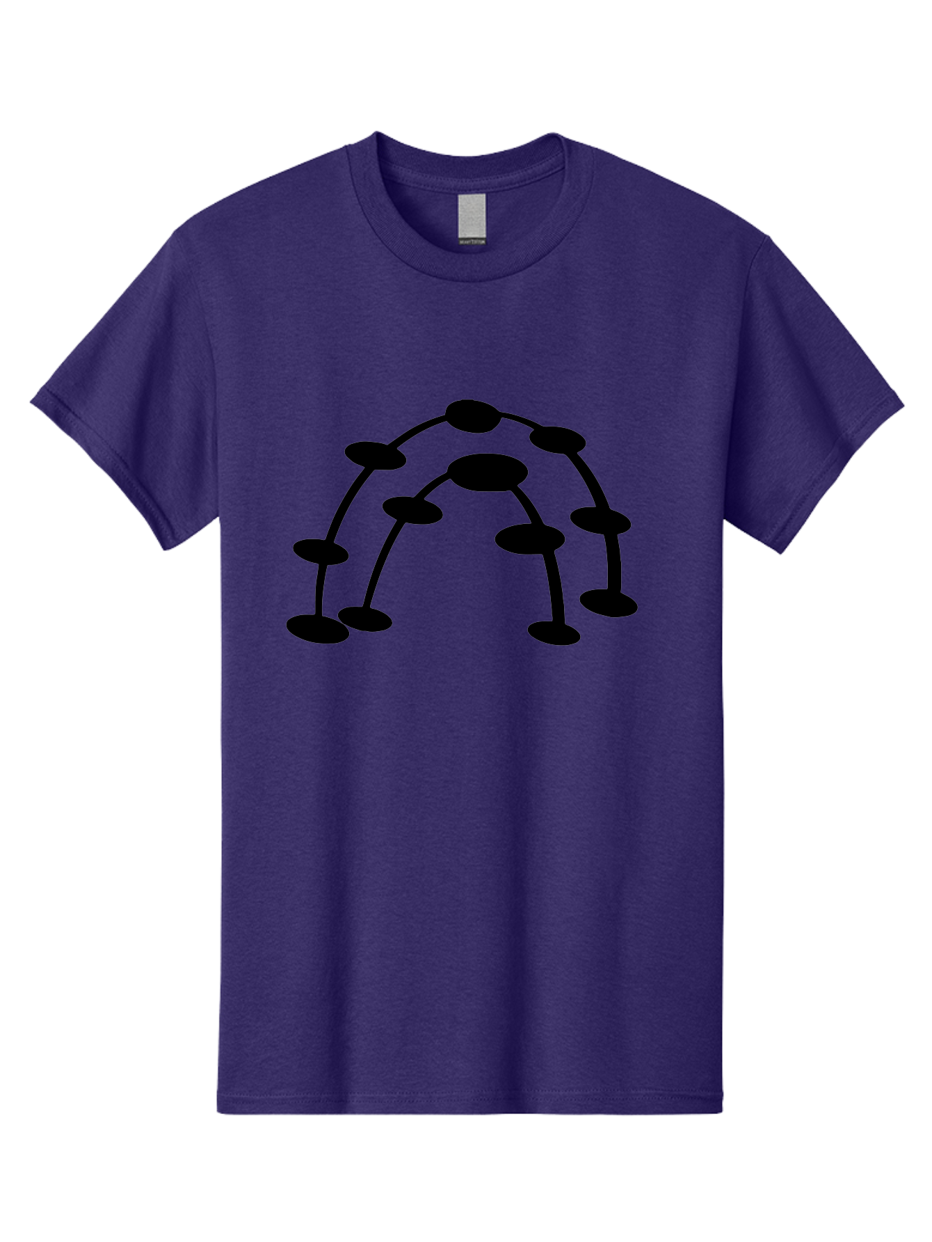 Molecule-Structure Men'S Graphic Tee, 100% Cotton, Comfortable Casual Summer Wear, Machine Washable, Network Diagram, Interconnected Nodes, Abstract Design, Futuristic Illustration, Digital Connectivity, Complex Network, Node Connections, - Aaa465 21