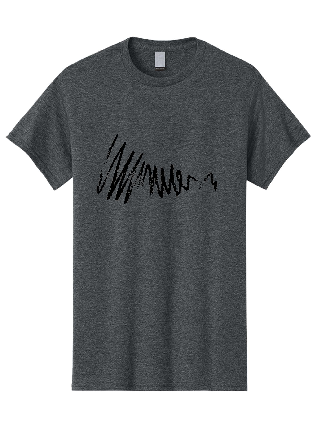 Mummer Men'S Graphic Tee, 100% Cotton, Comfortable Casual Summer Wear, Machine Washable, Black Scribble, Handwriting, Cursive Text, Abstract Design, Creative Typography, Mummer Word, Dynamic Lines, Artistic Expression - Aaa470 7