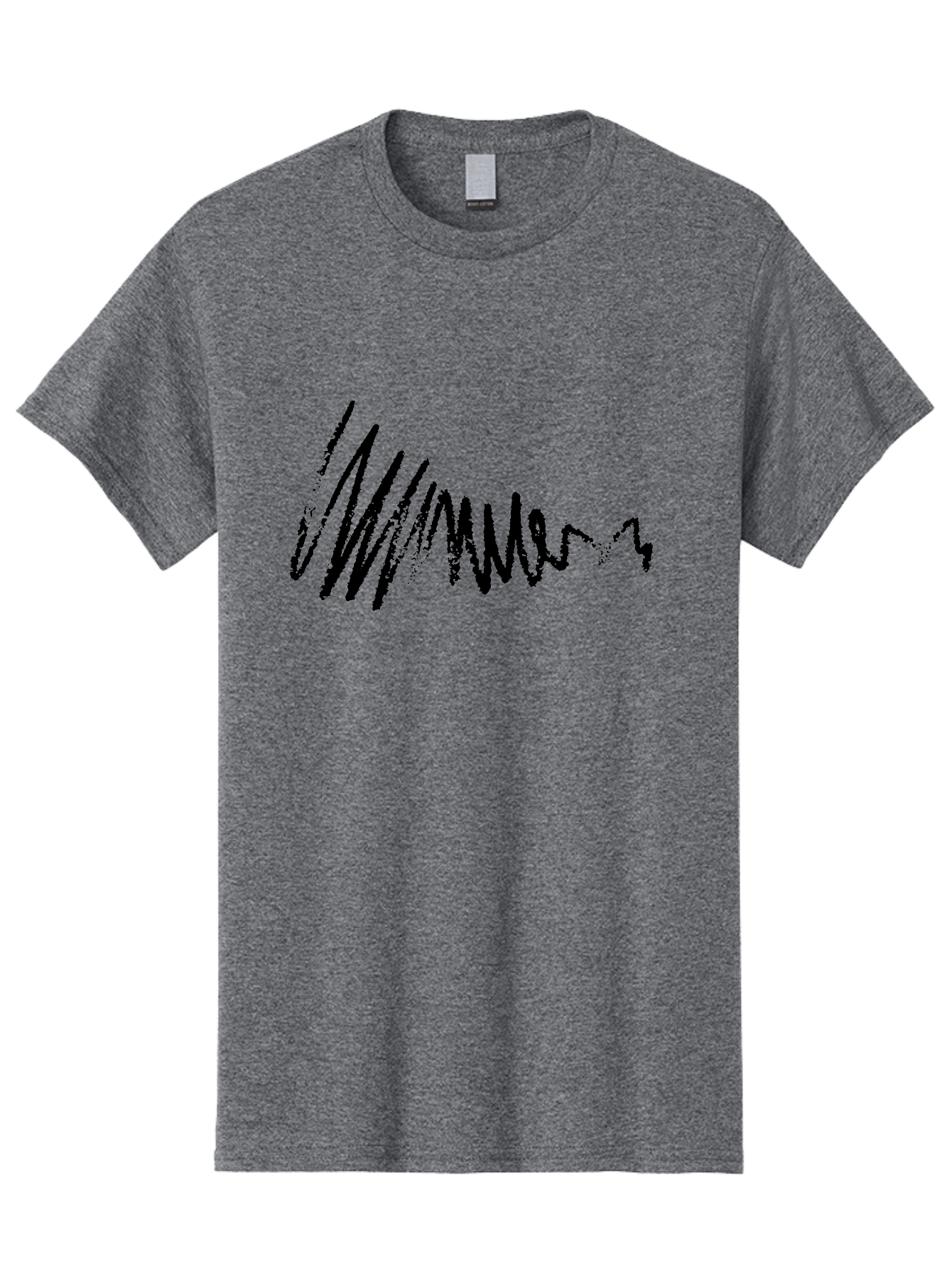 Mummer Men'S Graphic Tee, 100% Cotton, Comfortable Casual Summer Wear, Machine Washable, Black Scribble, Handwriting, Cursive Text, Abstract Design, Creative Typography, Mummer Word, Dynamic Lines, Artistic Expression - Aaa470 9