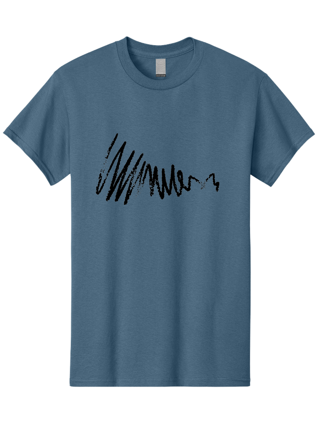 Mummer Men'S Graphic Tee, 100% Cotton, Comfortable Casual Summer Wear, Machine Washable, Black Scribble, Handwriting, Cursive Text, Abstract Design, Creative Typography, Mummer Word, Dynamic Lines, Artistic Expression - Aaa470 11