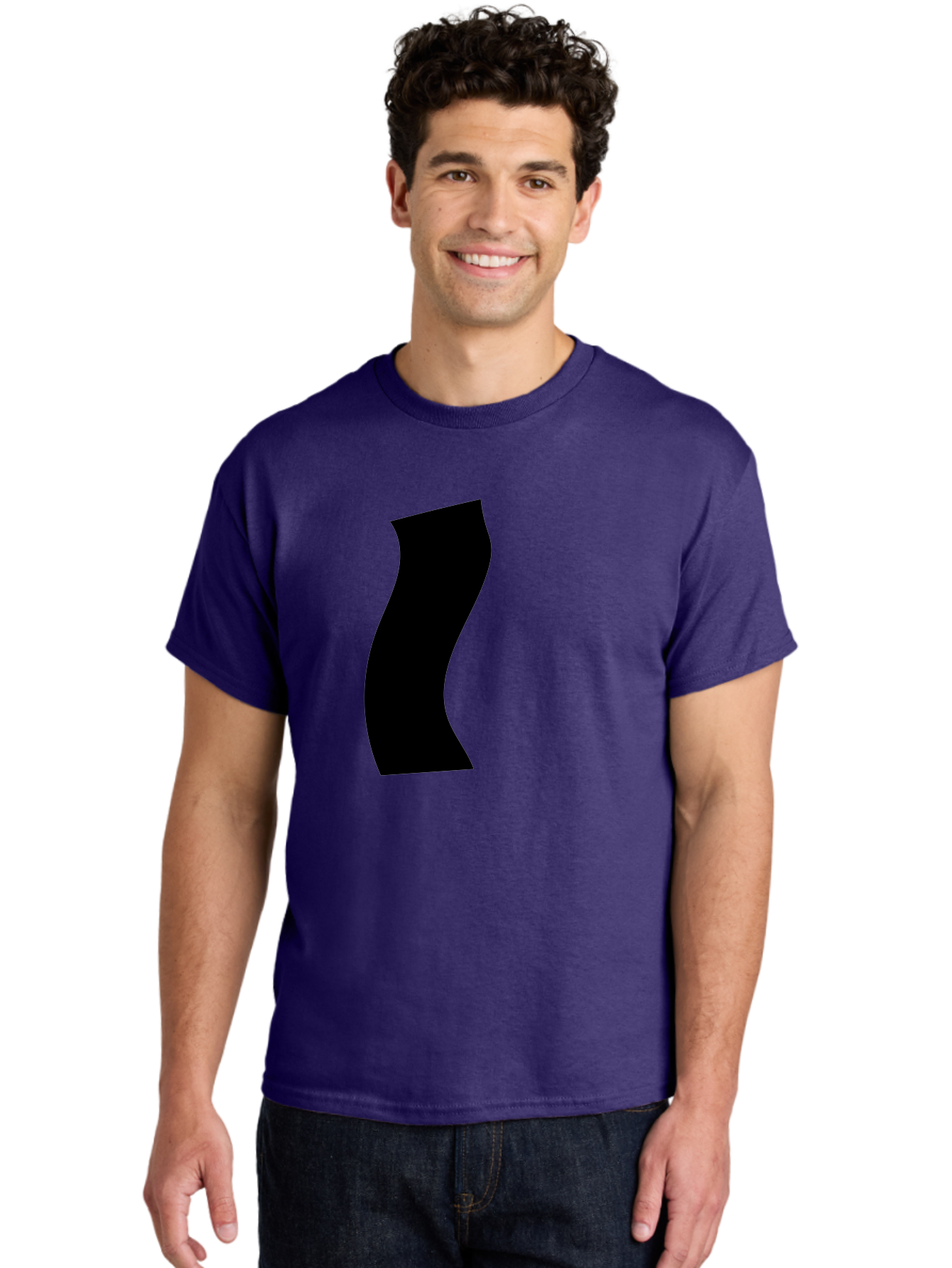 S Men'S Graphic Tee, 100% Cotton, Comfortable Casual Summer Wear, Machine Washable, Stylized Letter, Abstract Design, Minimalist Art, Bold Font, Modern Graphic, Sleek Typography, Simple Shape - Aaa480 6