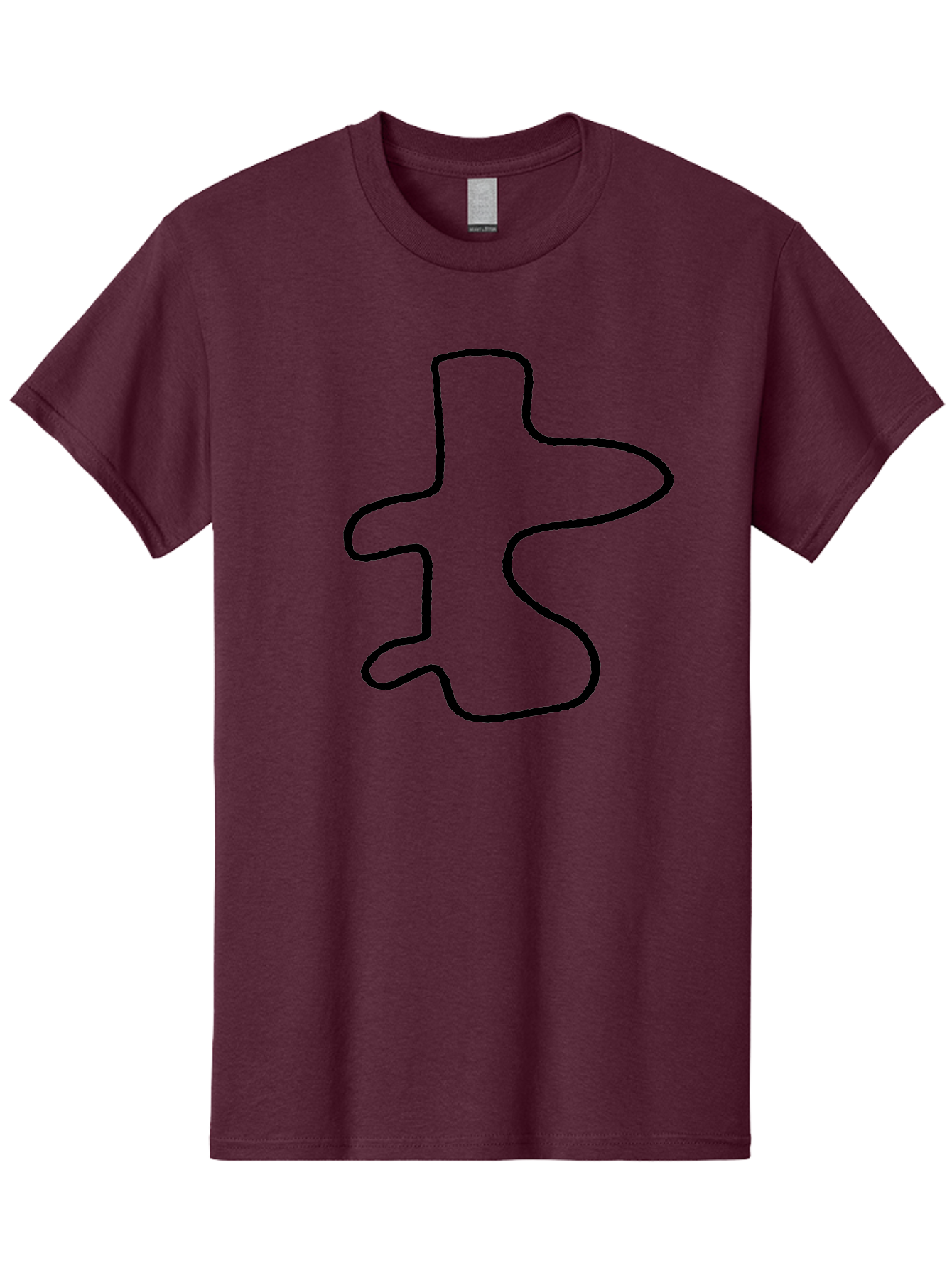 Scribble Men'S Graphic Tee, 100% Cotton, Comfortable Casual Summer Wear, Machine Washable, Abstract Shape, Unique Design, Creative Symbol, Single Line Art, Simple Graphic, Hand Drawn Shape, Minimalist Design - Aaa484 25