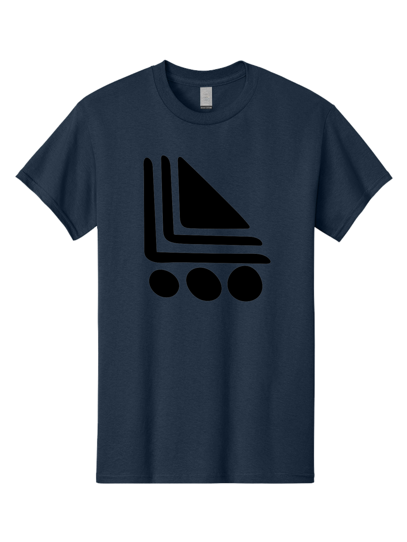 Shopping-Cart Men'S Graphic Tee, 100% Cotton, Comfortable Casual Summer Wear, Machine Washable, Shopping Cart Icon, E-Commerce Symbol, Online Shopping, Digital Marketplace, Minimalist Design, Bold Graphics, Black Silhouette - Aaa487 19