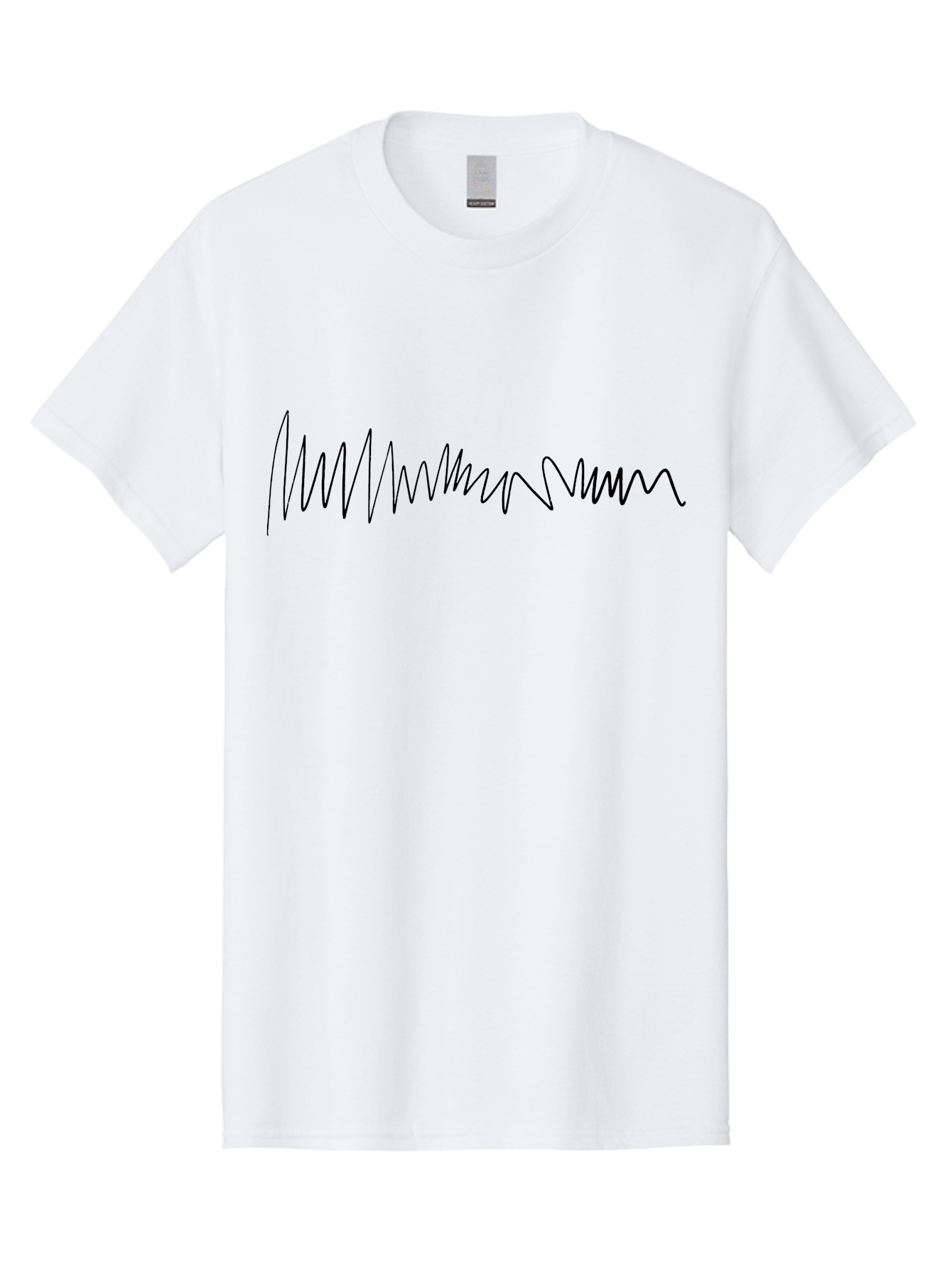 Squiggly-Line Men'S Graphic Tee, 100% Cotton, Comfortable Casual Summer Wear, Machine Washable, Scribble Line, Wavy Pattern, Abstract Design, Simple Graphics, Minimalist Art, Black Line On Green, Geometric Pattern, Hand Drawn - Aaa490 29