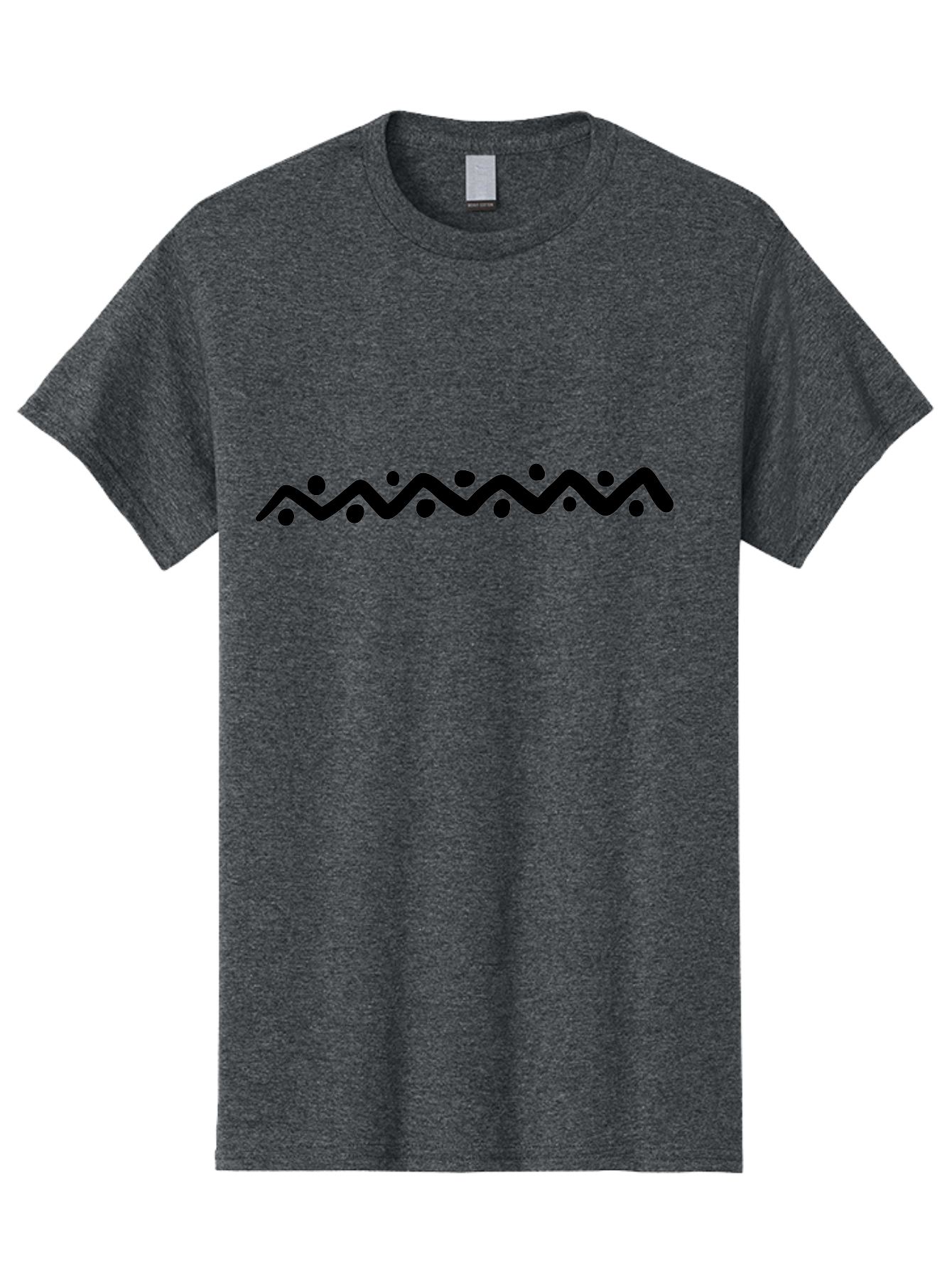 Wavy-Line-Design Men'S Graphic Tee, 100% Cotton, Comfortable Casual Summer Wear, Machine Washable, Wavy Line Pattern, Graphic Design Element, Abstract Art, Minimalist Design, Simple Shapes, Dots And Lines, Modern Art, Wiggly Line - Aaa506 17