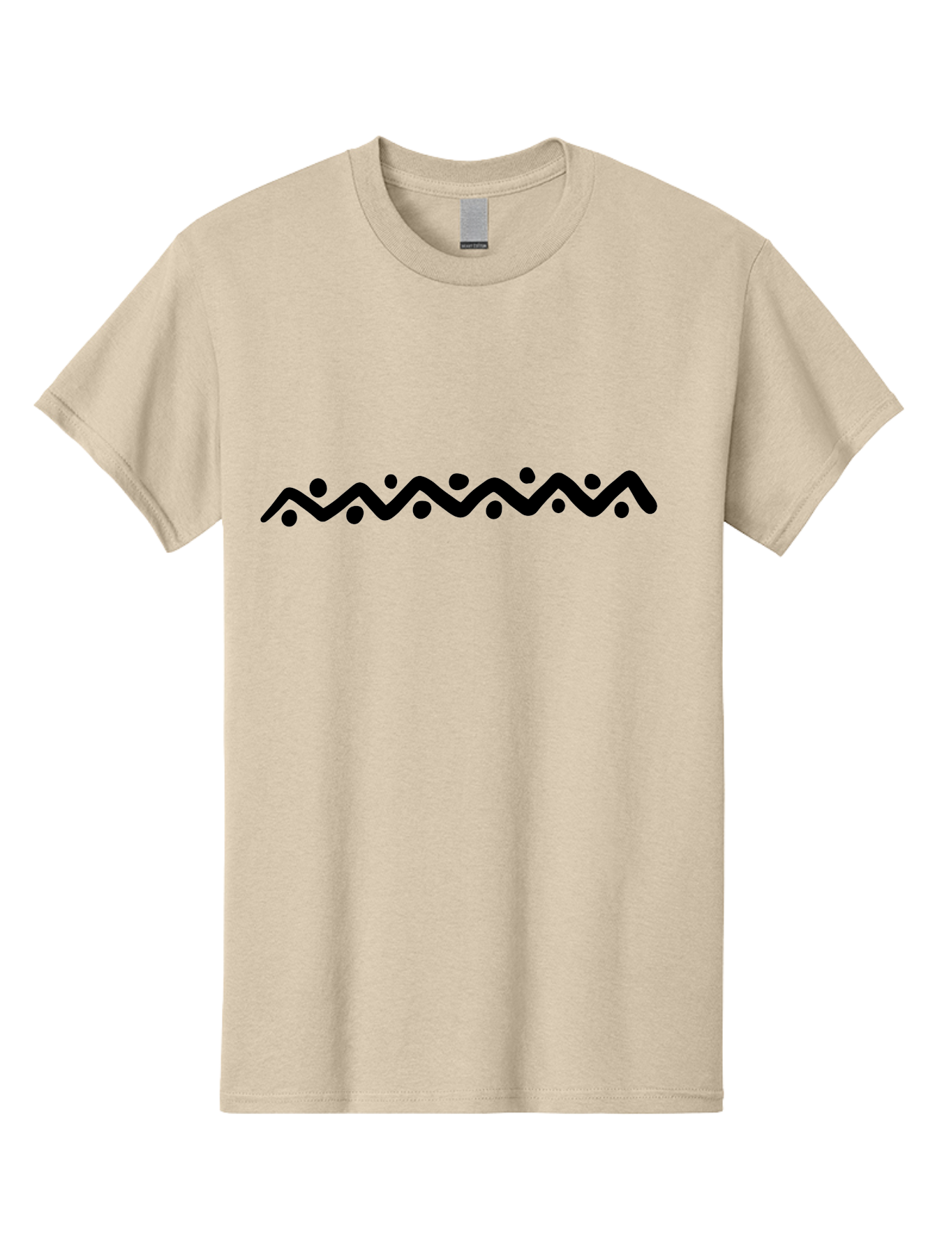 Wavy-Line-Design Men'S Graphic Tee, 100% Cotton, Comfortable Casual Summer Wear, Machine Washable, Wavy Line Pattern, Graphic Design Element, Abstract Art, Minimalist Design, Simple Shapes, Dots And Lines, Modern Art, Wiggly Line - Aaa506 3