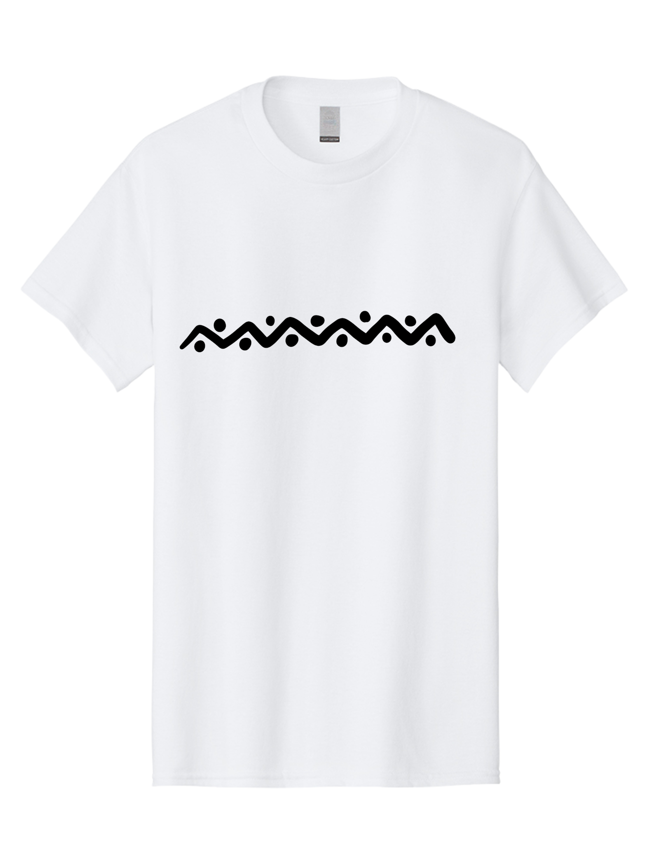Wavy-Line-Design Men'S Graphic Tee, 100% Cotton, Comfortable Casual Summer Wear, Machine Washable, Wavy Line Pattern, Graphic Design Element, Abstract Art, Minimalist Design, Simple Shapes, Dots And Lines, Modern Art, Wiggly Line - Aaa506 5