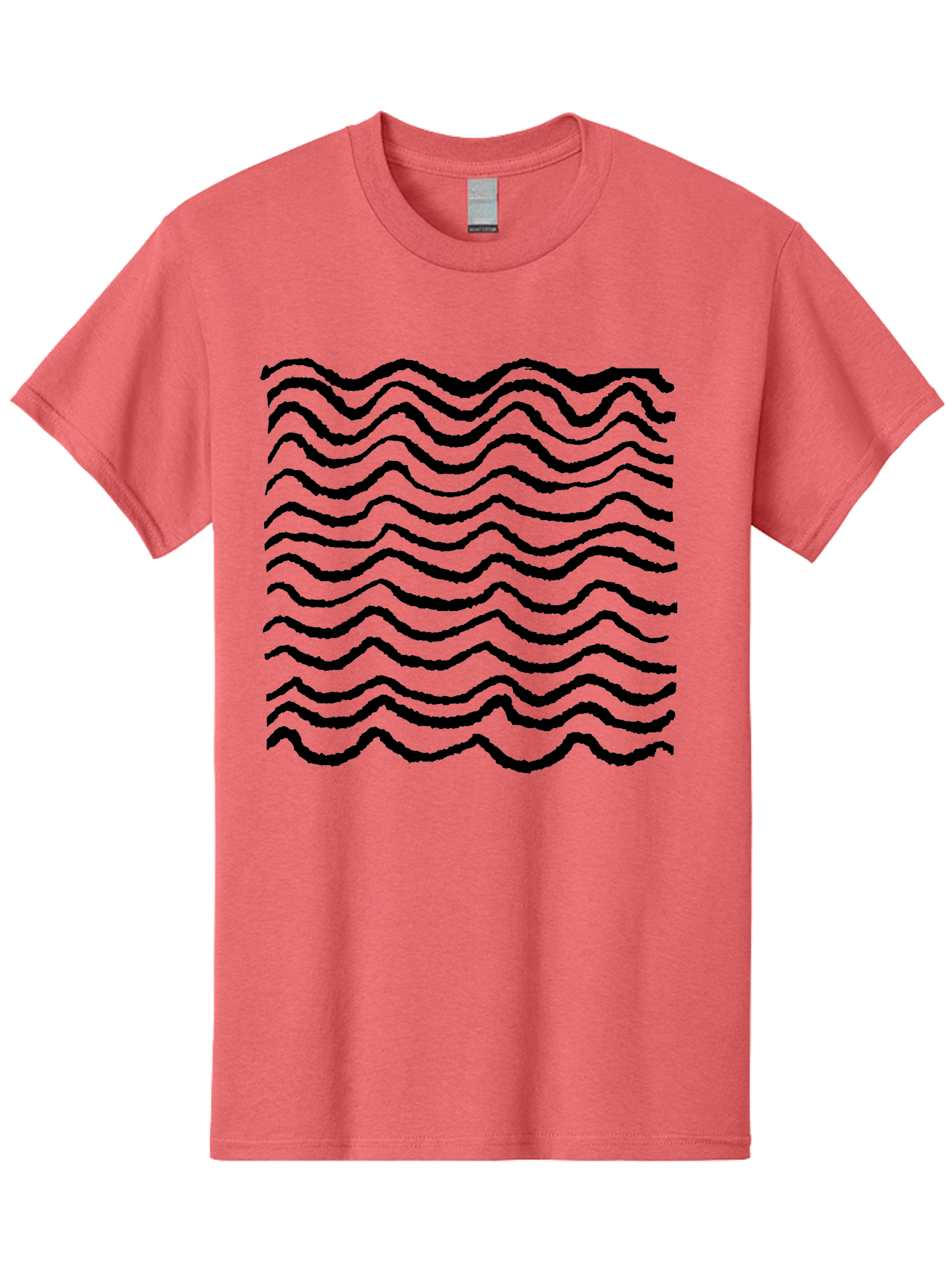Wavy-Lines-Pattern Men'S Graphic Tee, 100% Cotton, Comfortable Casual Summer Wear, Machine Washable, Wavy Lines, Black Lines, Fluid Patterns, Abstract Design, Wavy Shapes, Modern Art, Graphic Elements, Dynamic Curves - Aaa508 29