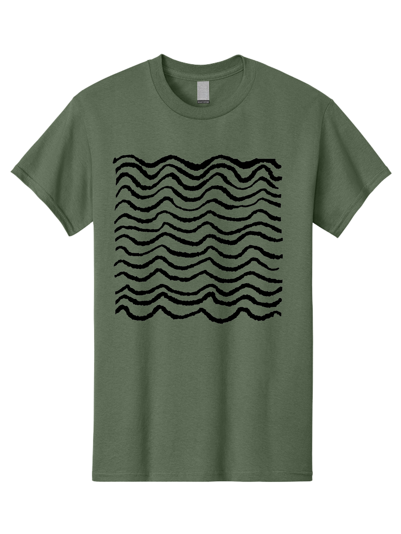 Wavy-Lines-Pattern Men'S Graphic Tee, 100% Cotton, Comfortable Casual Summer Wear, Machine Washable, Wavy Lines, Black Lines, Fluid Patterns, Abstract Design, Wavy Shapes, Modern Art, Graphic Elements, Dynamic Curves - Aaa508 27