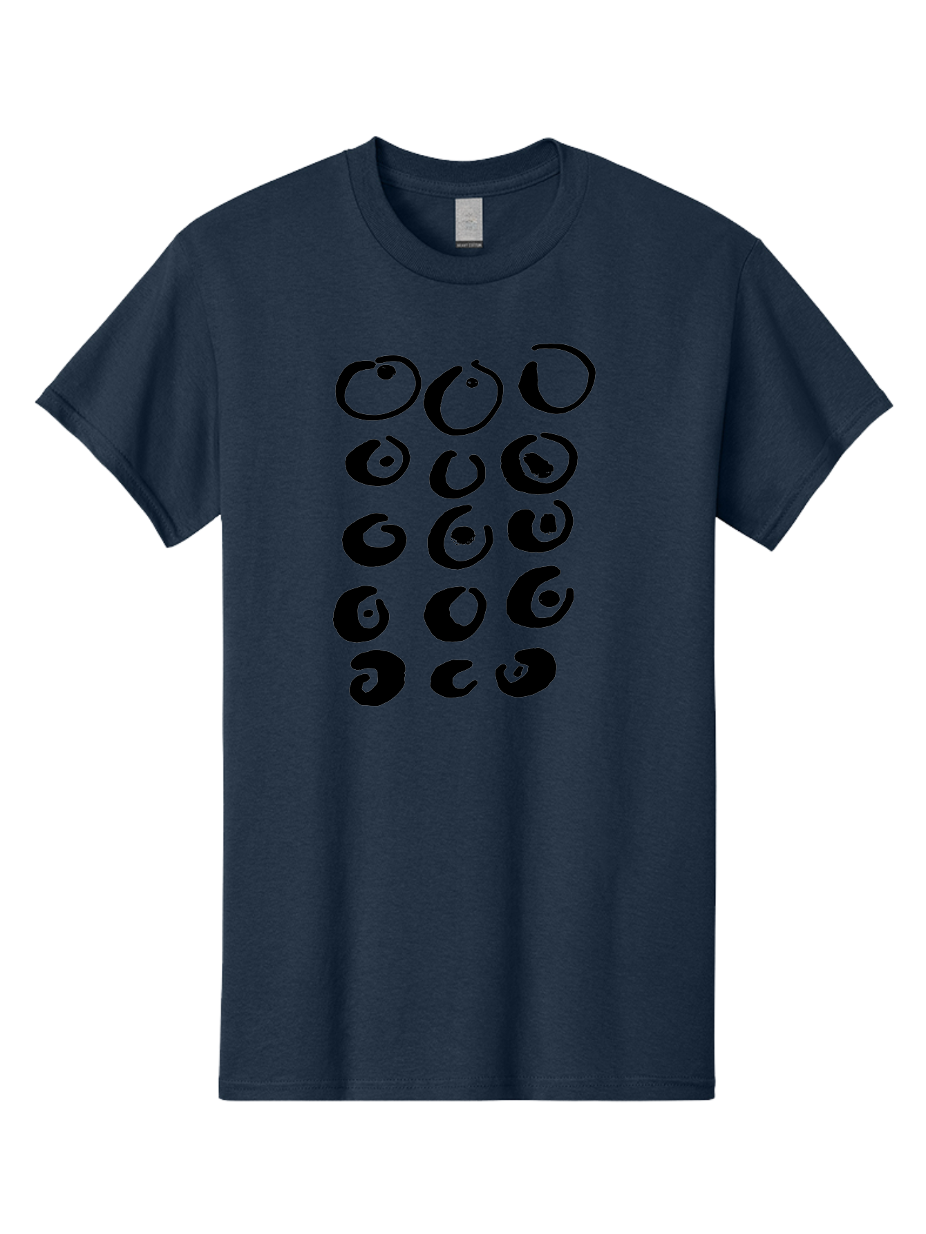 Yin-Yang-Symbols Men'S Graphic Tee, 100% Cotton, Comfortable Casual Summer Wear, Machine Washable, Black Comma Symbols, Punctuation Marks, Typography, Unique Designs, Creative Elements, Abstract Shapes, Visual Interest, - Aaa510 17