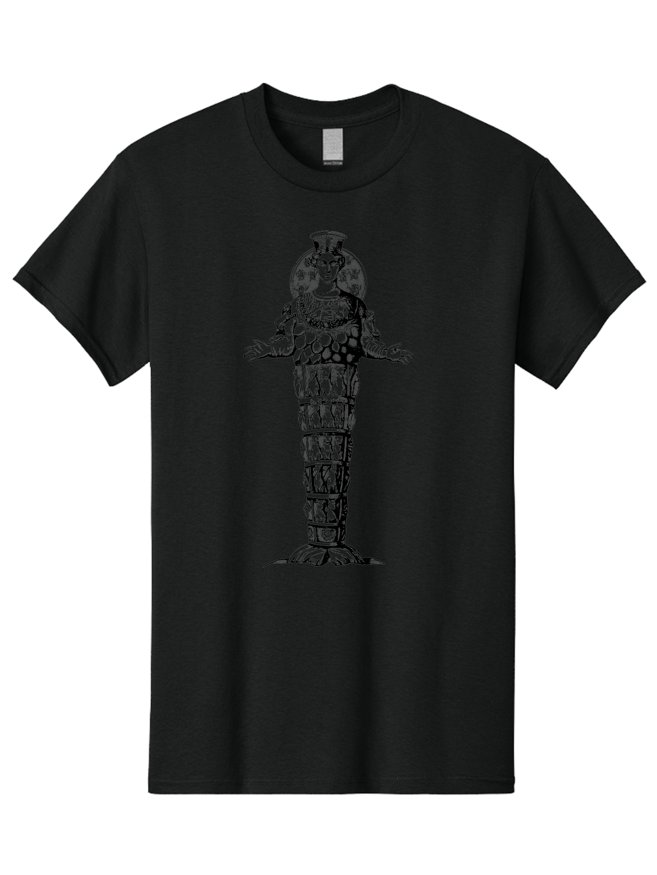 Artemis-Of-Ephesus Men'S Graphic Tee, 100% Cotton, Comfortable Casual Summer Wear, Machine Washable, Ancient Greek Goddess, Ephesian Artemis, Fertility Symbol, Multiple Breasts, Ornate Headdress, Mystical Aura, Historical Artifact, - Aaa516 11