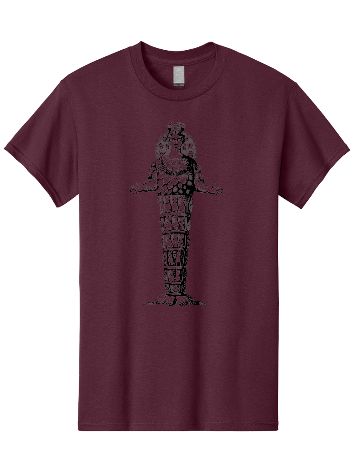Artemis-Of-Ephesus Men'S Graphic Tee, 100% Cotton, Comfortable Casual Summer Wear, Machine Washable, Ancient Greek Goddess, Ephesian Artemis, Fertility Symbol, Multiple Breasts, Ornate Headdress, Mystical Aura, Historical Artifact, - Aaa516 19