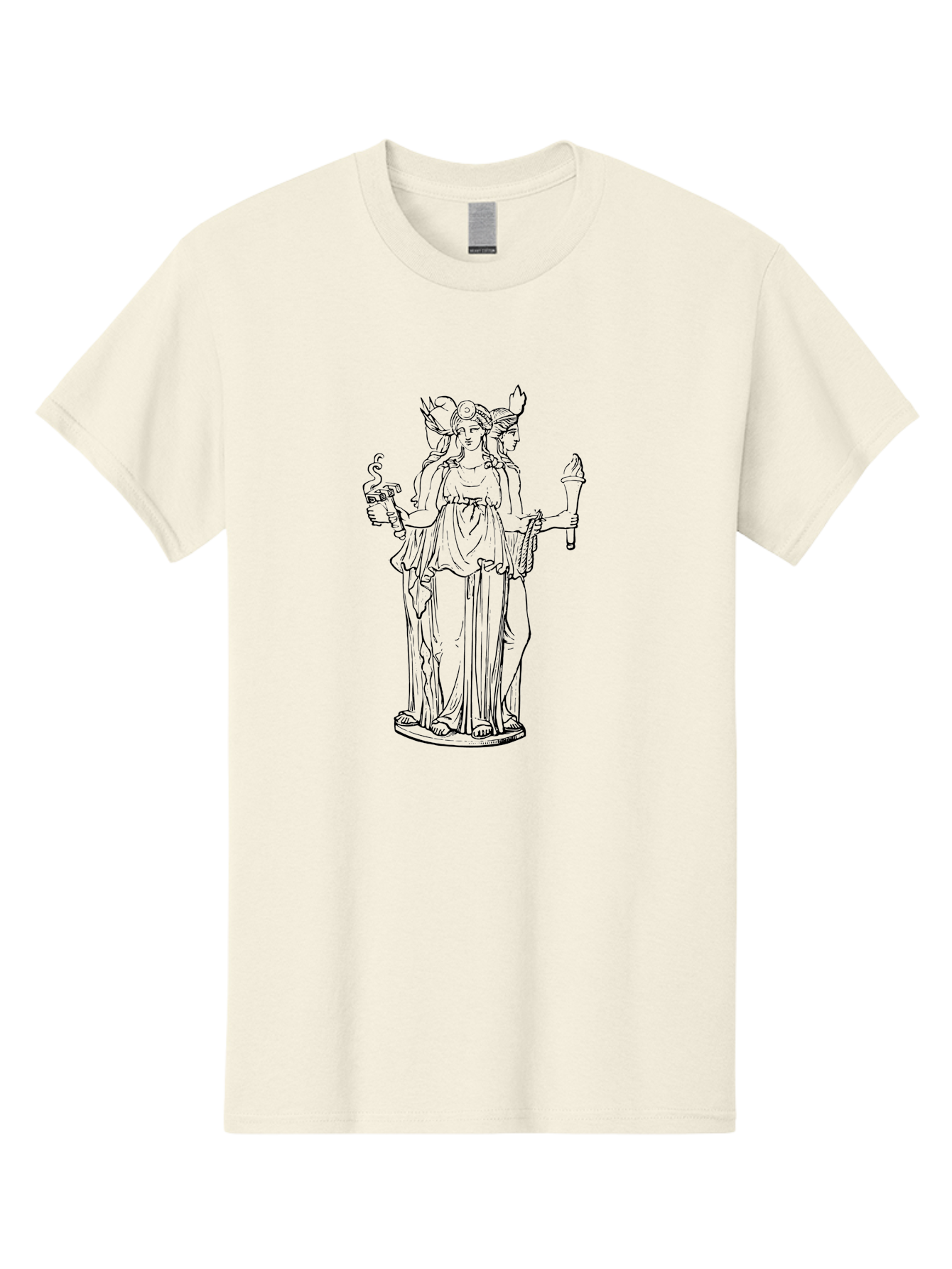 Hecate Men'S Graphic Tee, 100% Cotton, Comfortable Casual Summer Wear, Machine Washable, Hecate Goddess, Greek Mythology, Triple Goddess, Magical Powers, Witches' Patron, Mysticism, Occult, Ancient Deities, Feminine Power, Divine Feminine - Aaa542 17