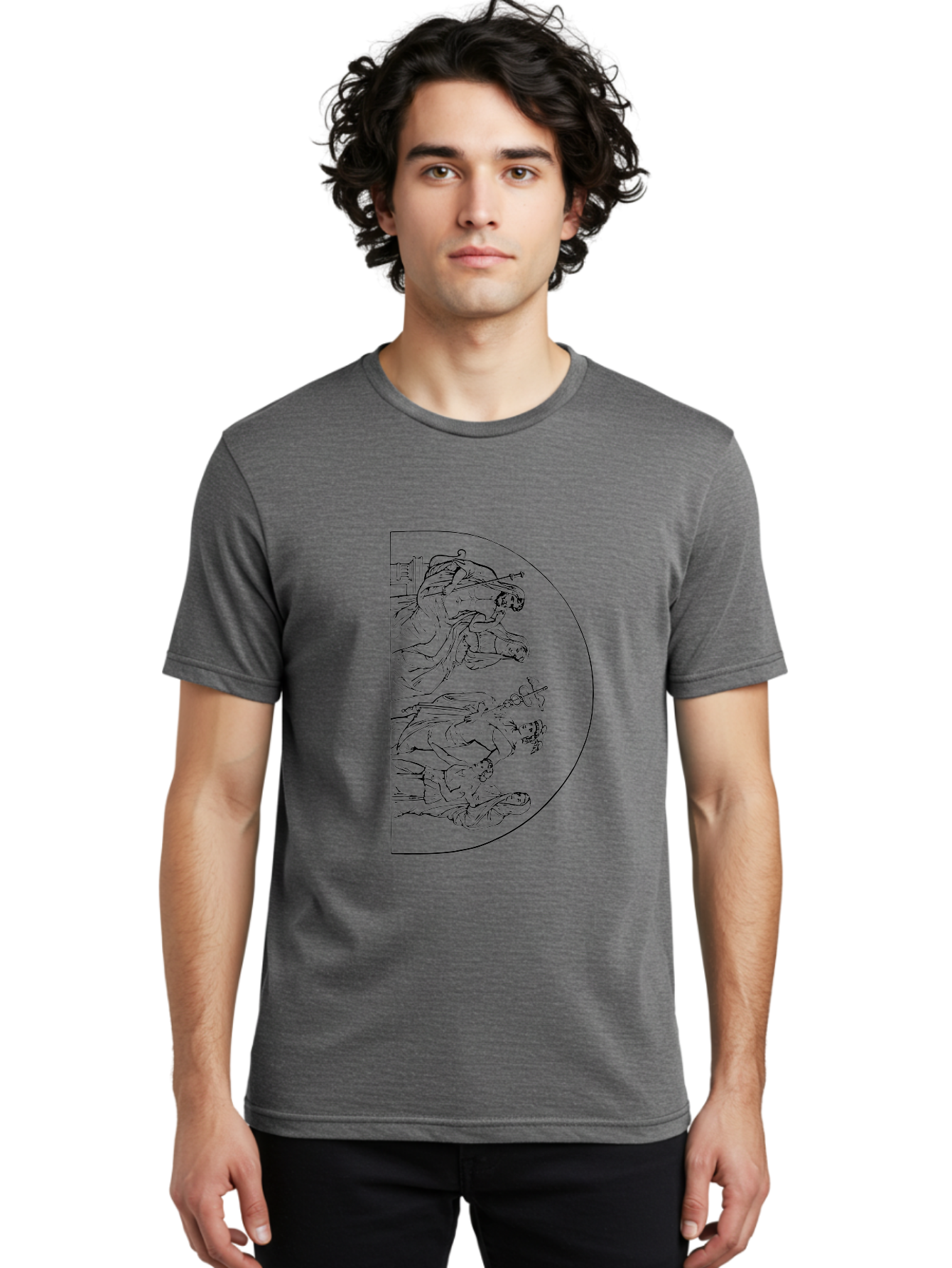 Three-Horsemen Men'S Graphic Tee, 100% Cotton, Comfortable Casual Summer Wear, Machine Washable, Pac-Man Ghost Character, Classic Arcade Game, Video Game Nostalgia, Retro Gaming, Iconic Characters, Gaming Culture, Pop Culture Icon, - Aaa568 26