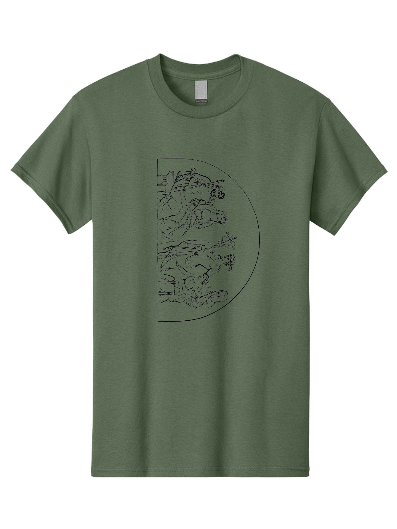 Three-Horsemen Men'S Graphic Tee, 100% Cotton, Comfortable Casual Summer Wear, Machine Washable, Pac-Man Ghost Character, Classic Arcade Game, Video Game Nostalgia, Retro Gaming, Iconic Characters, Gaming Culture, Pop Culture Icon, - Aaa568 27