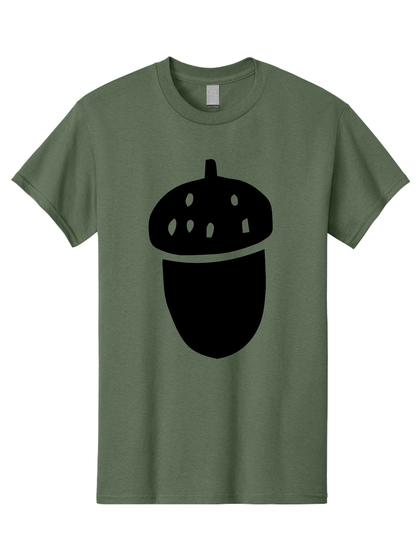 Acorn Men'S Graphic Tee, 100% Cotton, Comfortable Casual Summer Wear, Machine Washable, Acorn Silhouette, Oak Tree Symbol, Forest Icon, Nature Emblem, Earthy Design, Simple Graphics, Minimalist Art - Aaa579 7