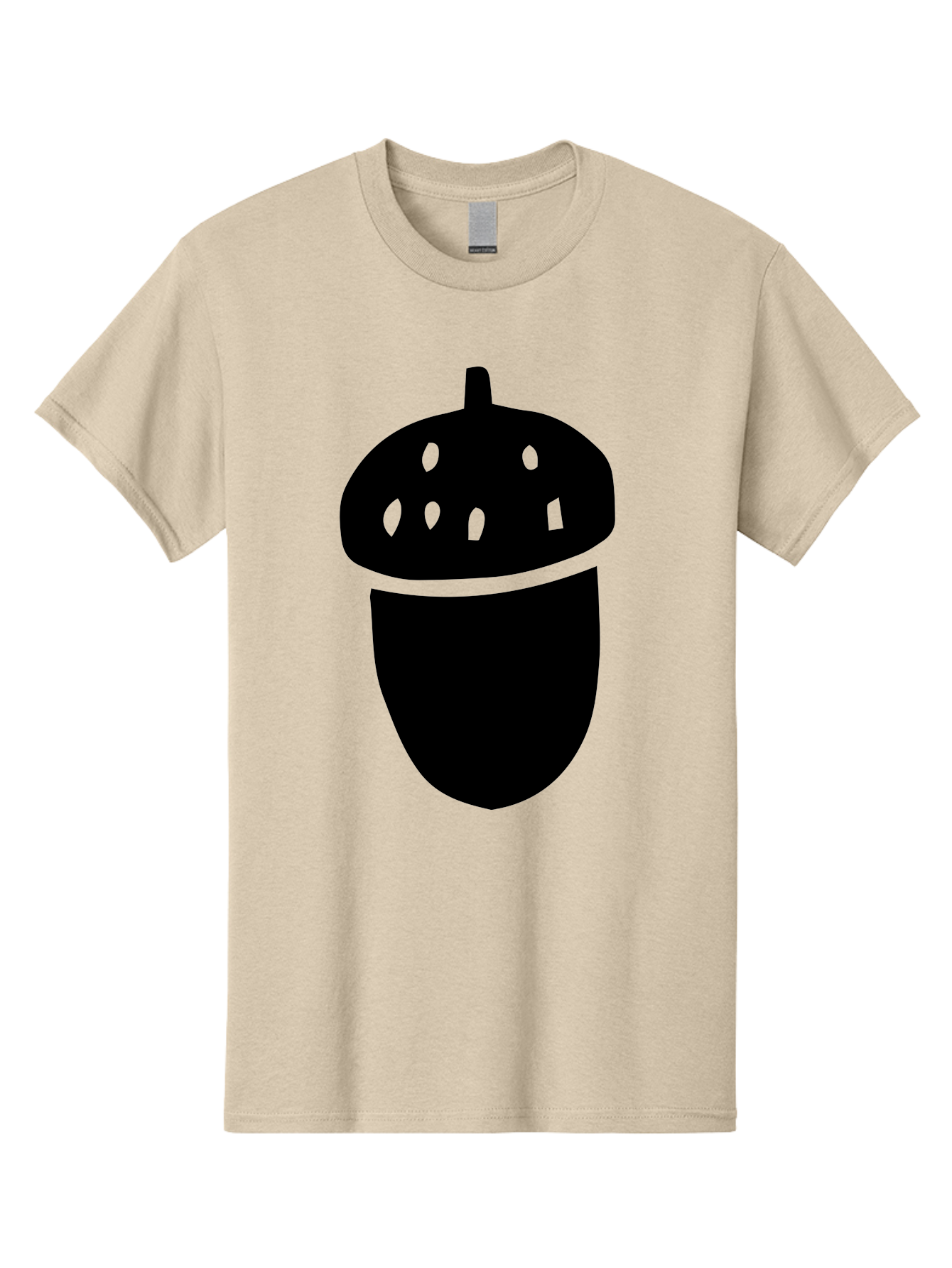 Acorn Men'S Graphic Tee, 100% Cotton, Comfortable Casual Summer Wear, Machine Washable, Acorn Silhouette, Oak Tree Symbol, Forest Icon, Nature Emblem, Earthy Design, Simple Graphics, Minimalist Art - Aaa579 15