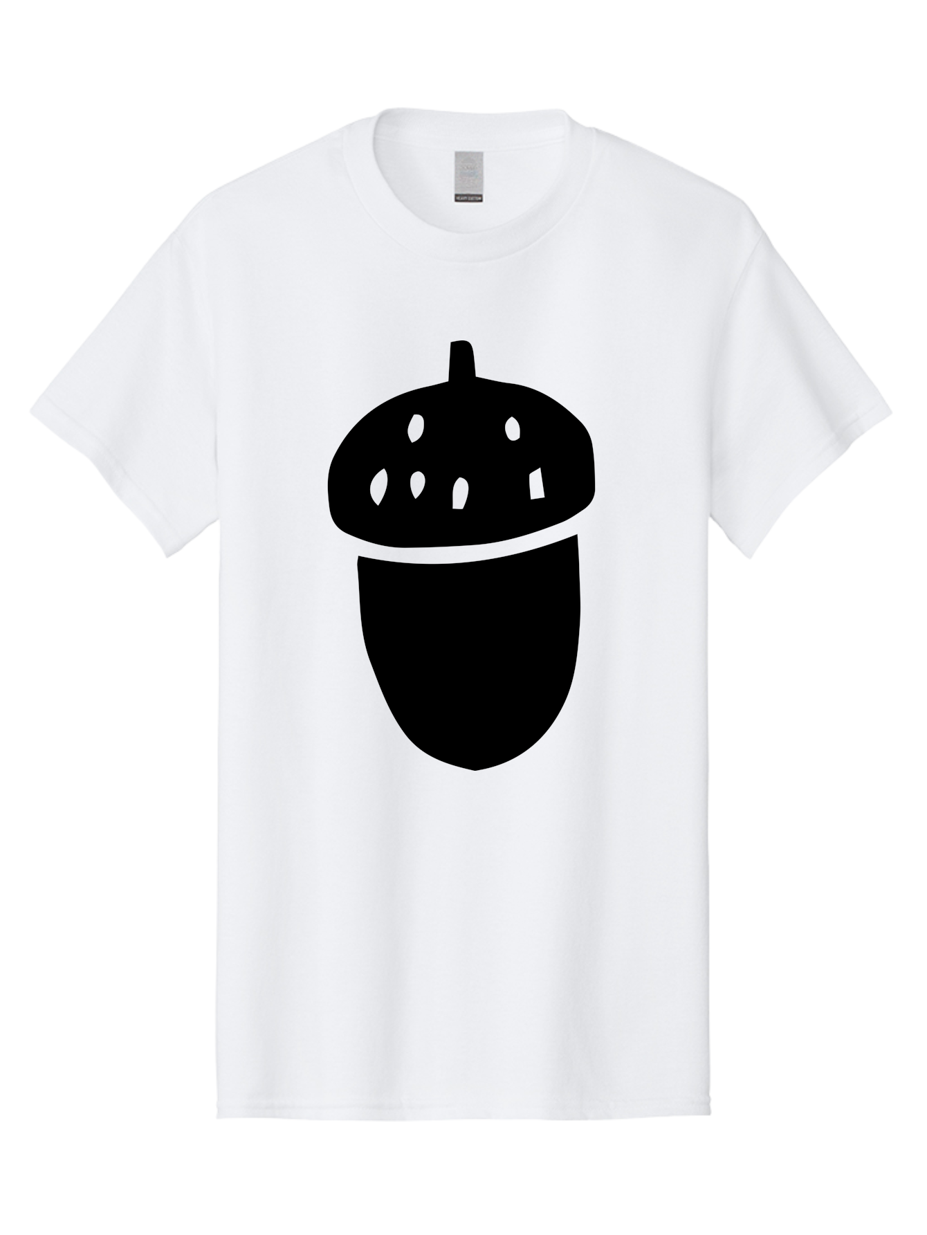 Acorn Men'S Graphic Tee, 100% Cotton, Comfortable Casual Summer Wear, Machine Washable, Acorn Silhouette, Oak Tree Symbol, Forest Icon, Nature Emblem, Earthy Design, Simple Graphics, Minimalist Art - Aaa579 13