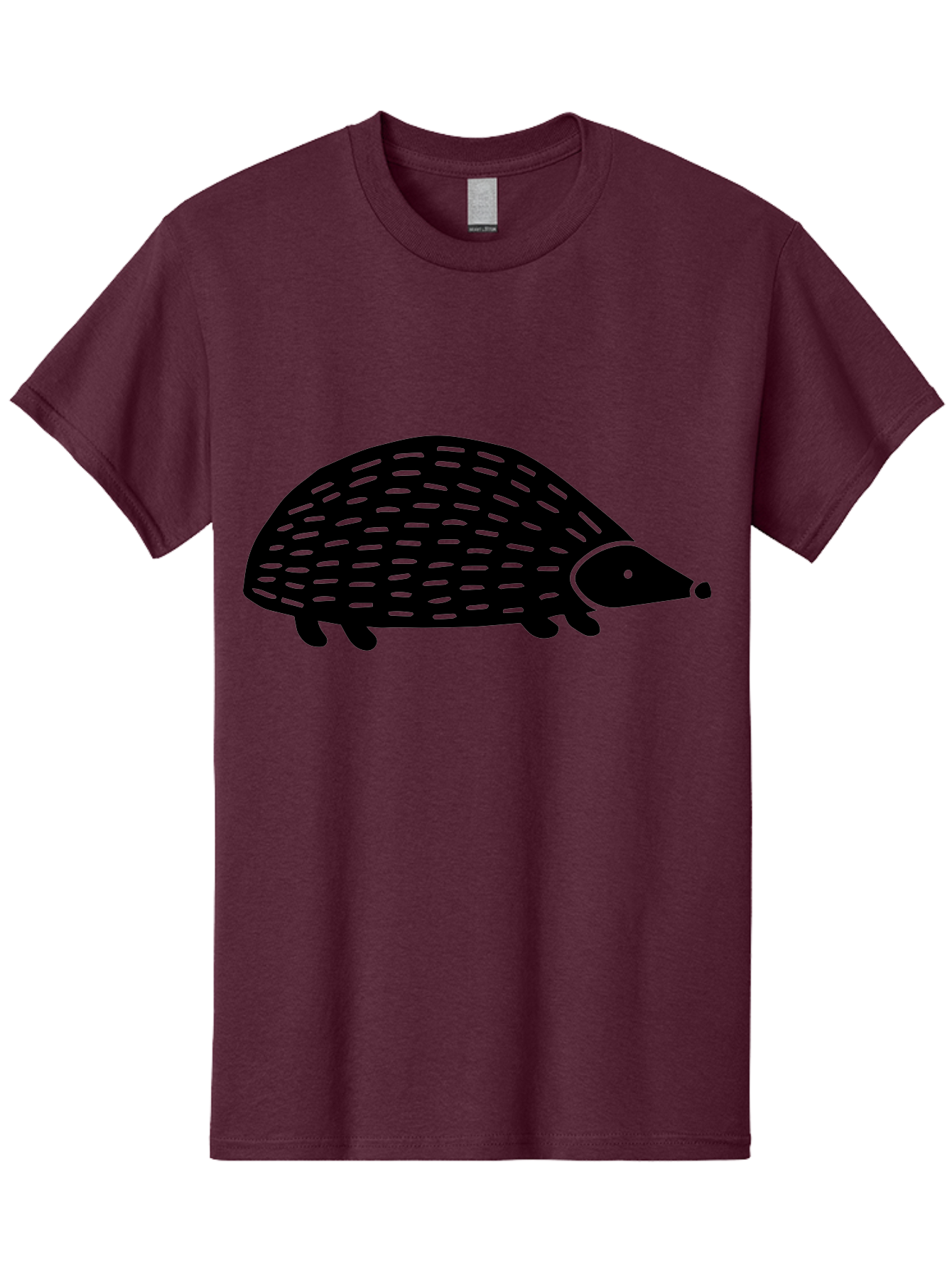 Hedgehog-1 Men'S Graphic Tee, 100% Cotton, Comfortable Casual Summer Wear, Machine Washable, Hedgehog Illustration, Minimalist Design, Simple Graphics, Cute Animal, Quills Texture, Cartoon Style, Wildlife Art, Prickly Creature, - Aaa596 13